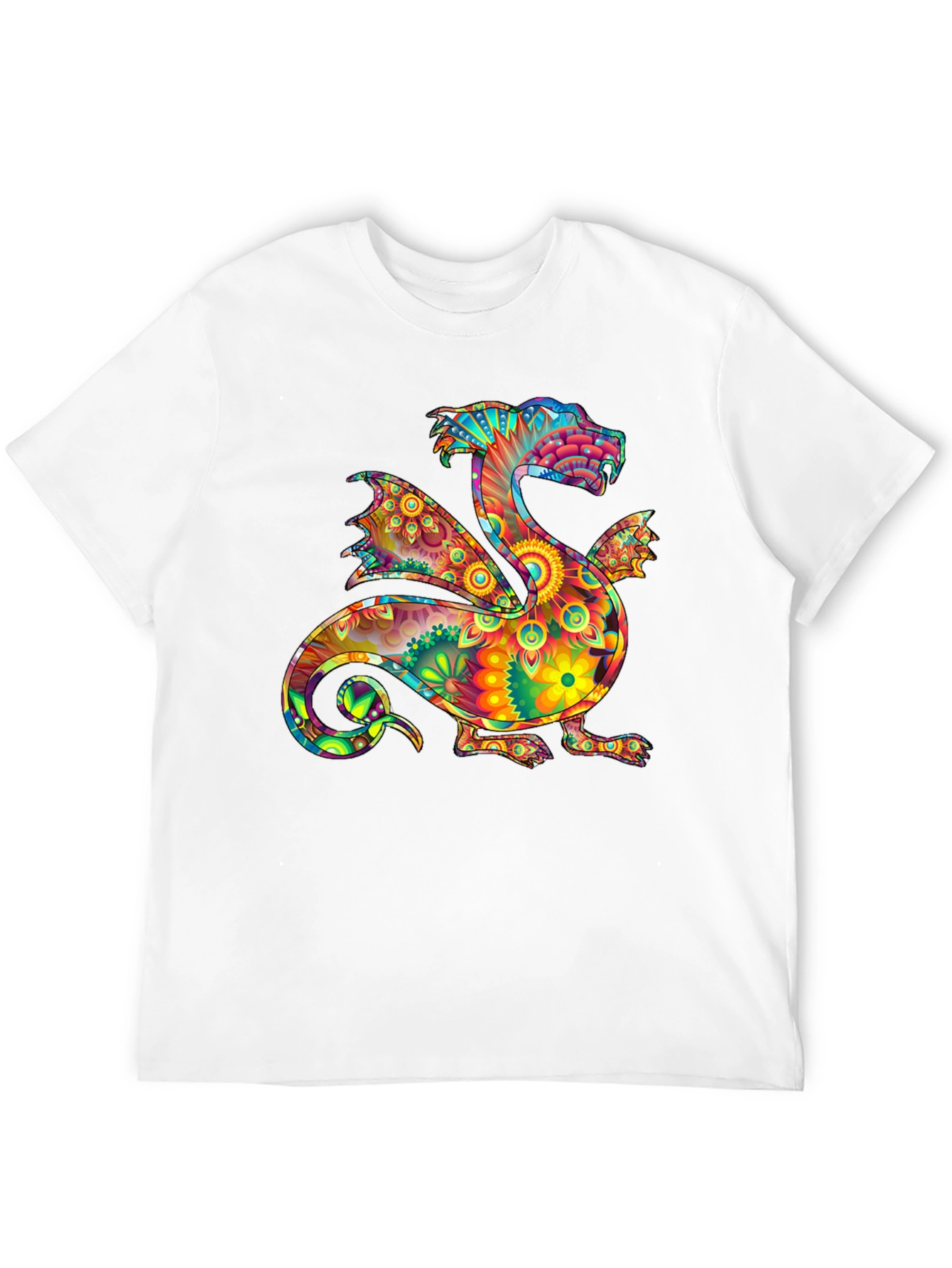 Psychedelic Dragon Graphic Tee - Bold & Unique Style