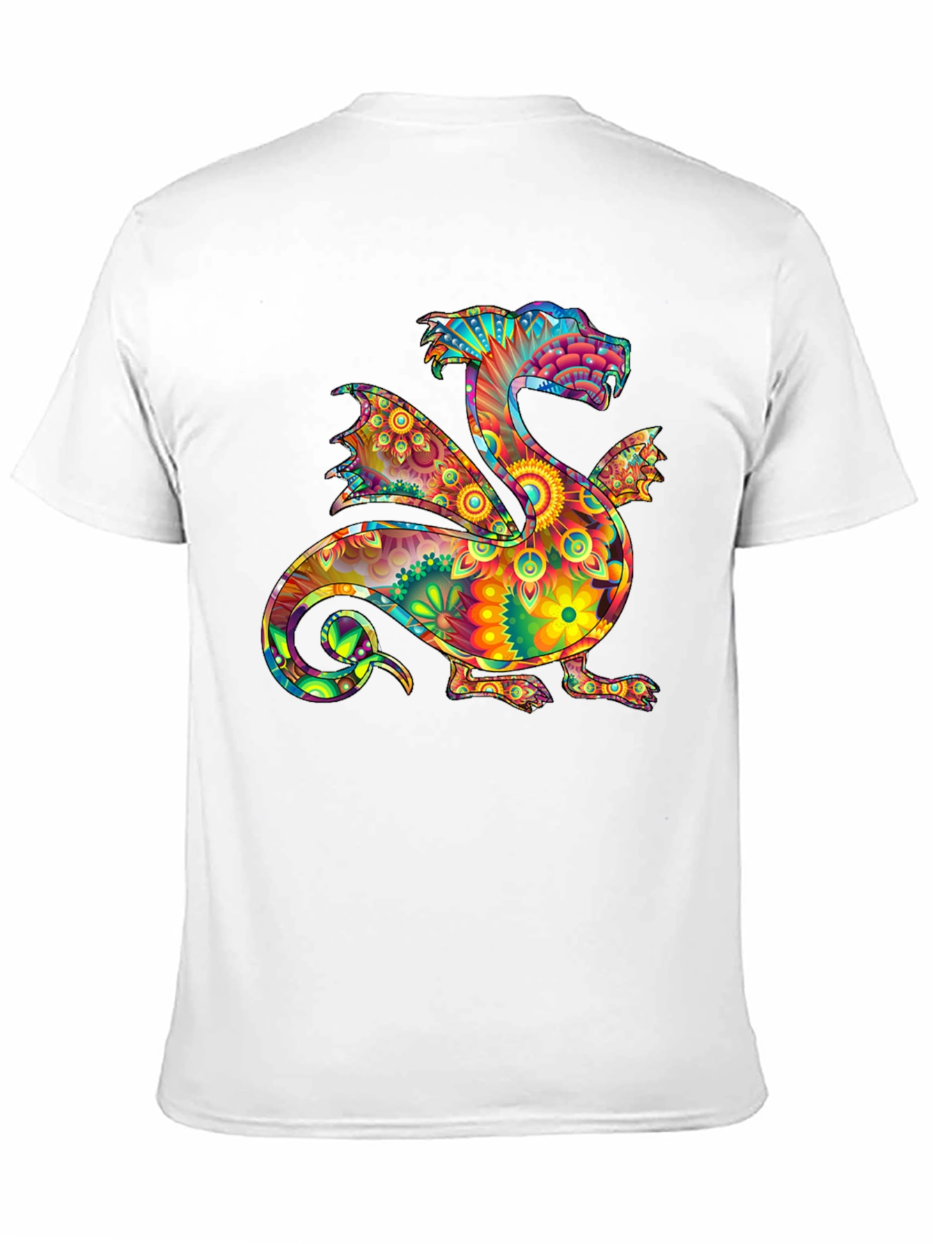 Psychedelic Dragon Graphic Tee - Bold & Unique Style