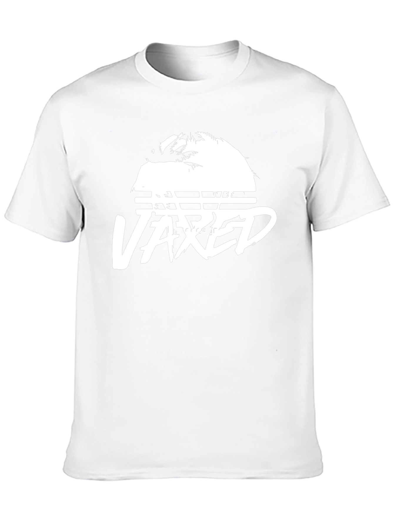 Vaxed Palm Tee - Relaxed Fit Black T-Shirt