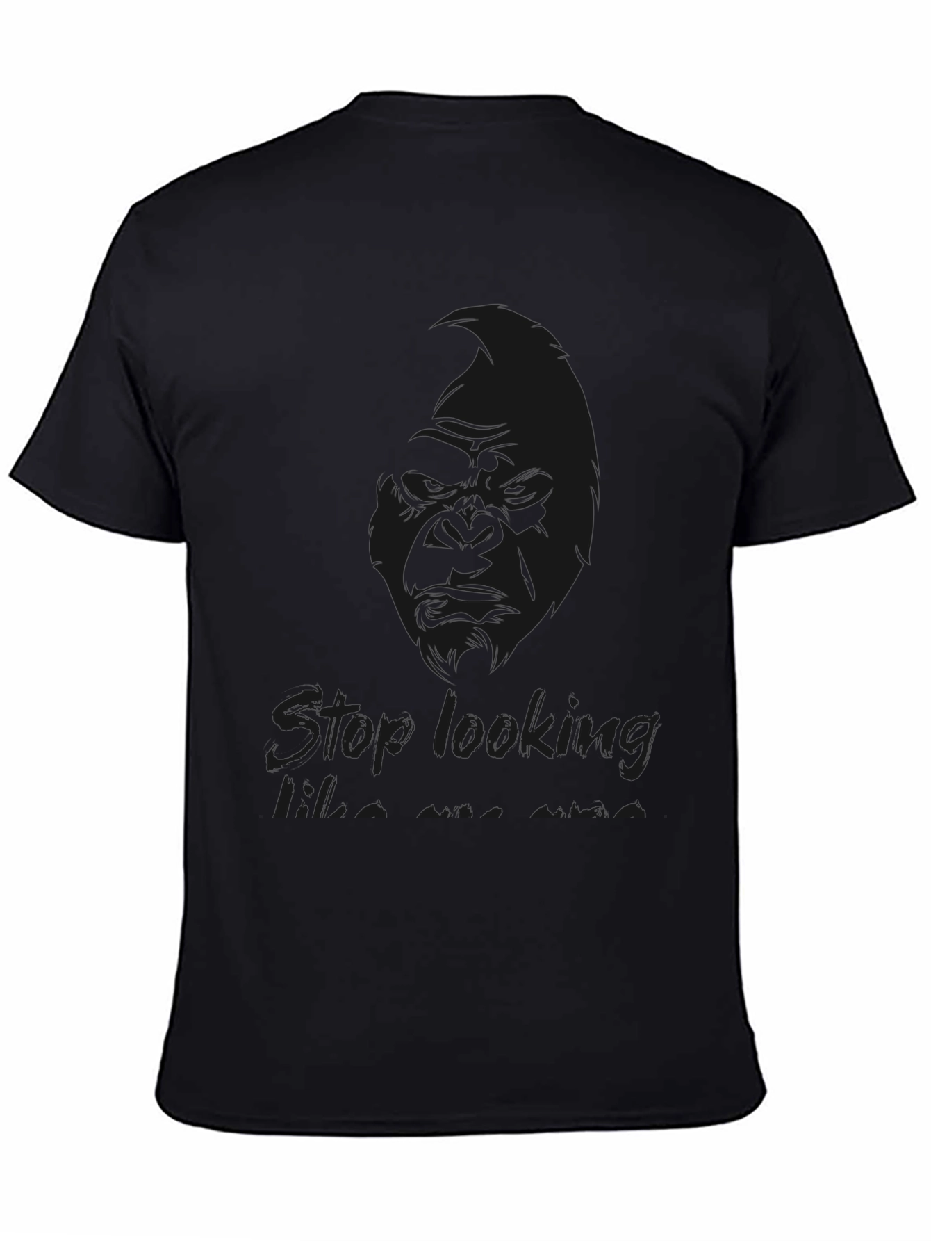Mens Black Graphic T-Shirt