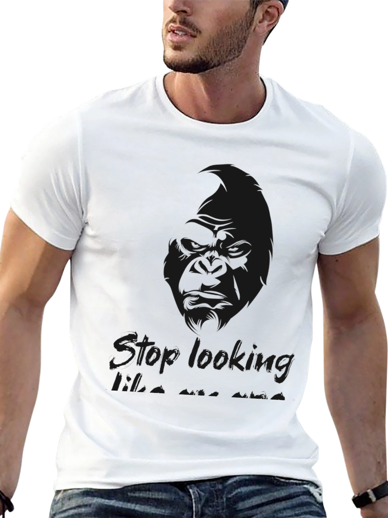 Mens Black Graphic T-Shirt