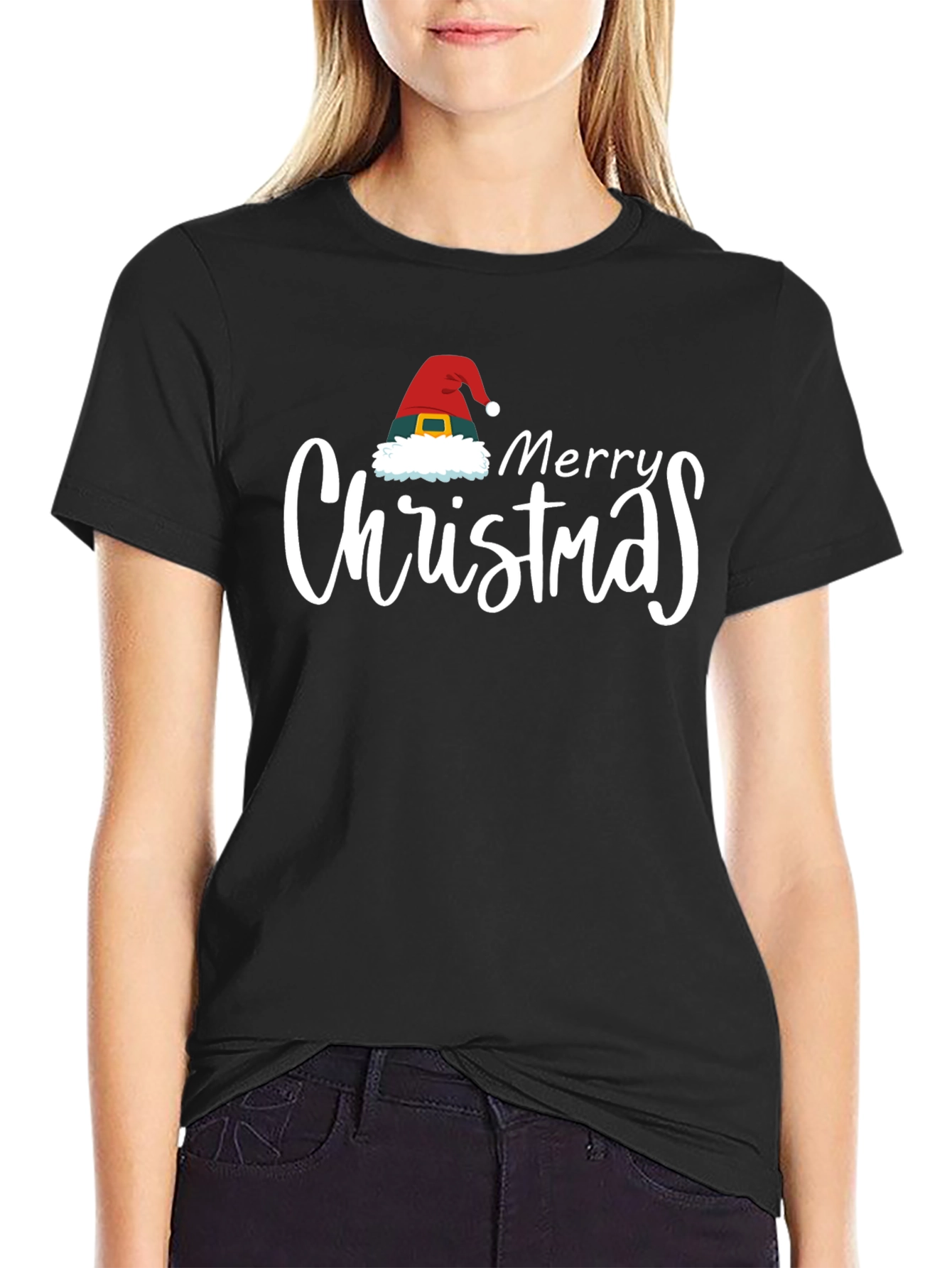 Merry Christmas Graphic Tee - Holiday Cheer