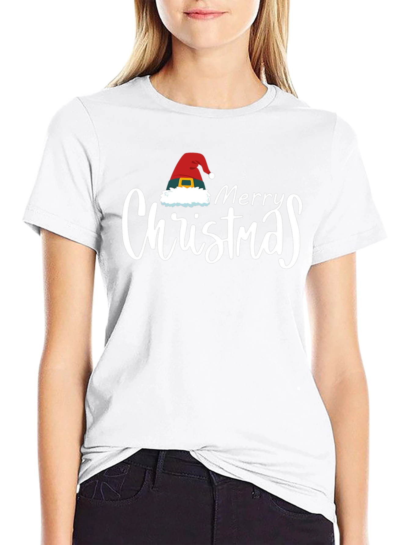 Merry Christmas Graphic Tee - Holiday Cheer