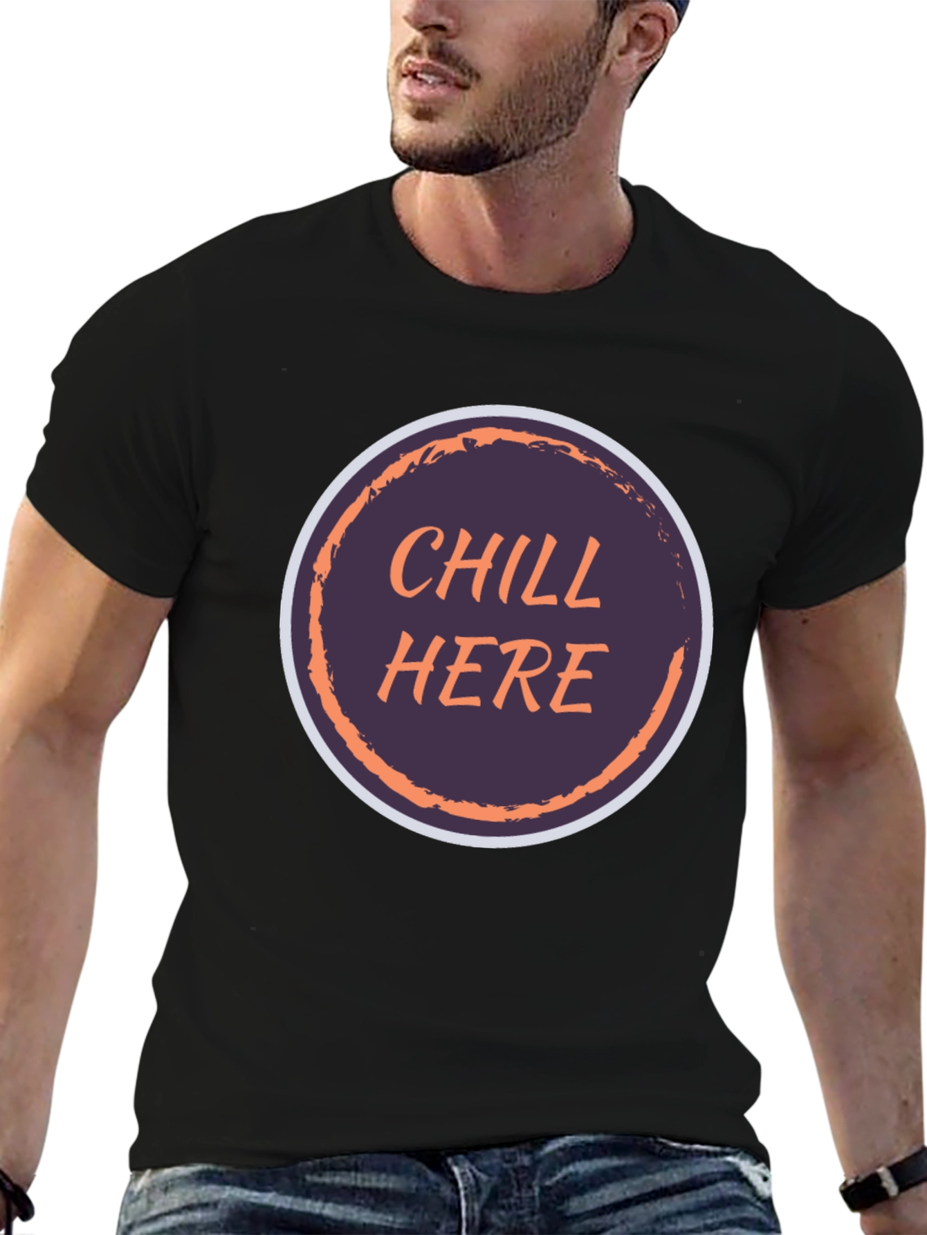 Chill Here Graphic Tee - Comfort & Style