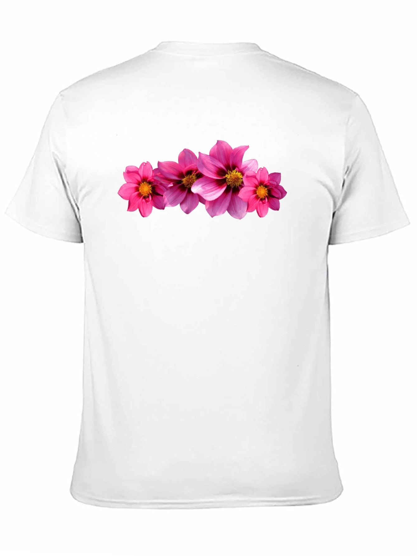 Black Tee with Floral Print