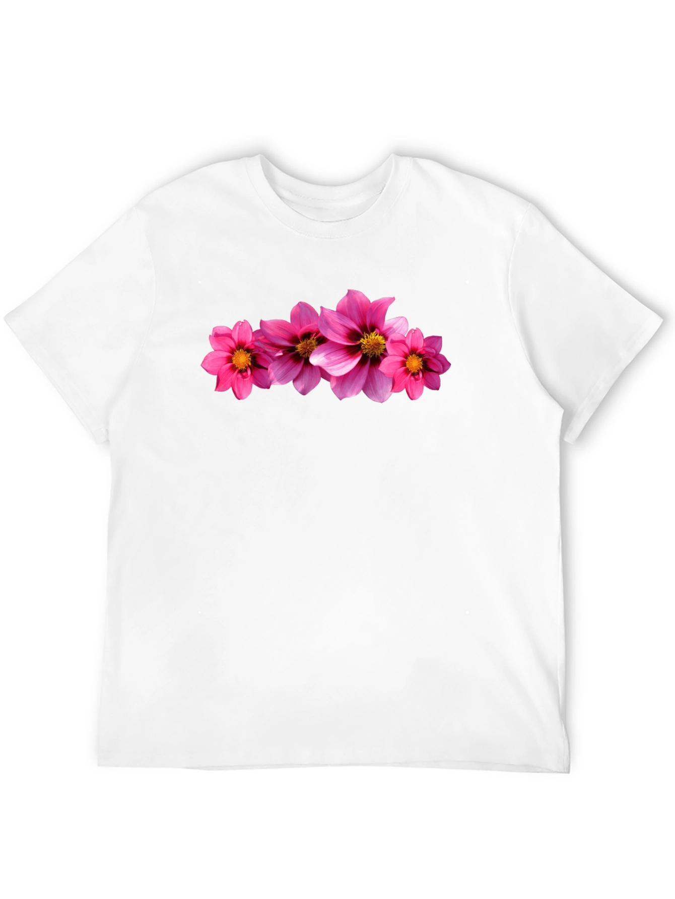 Black Tee with Floral Print