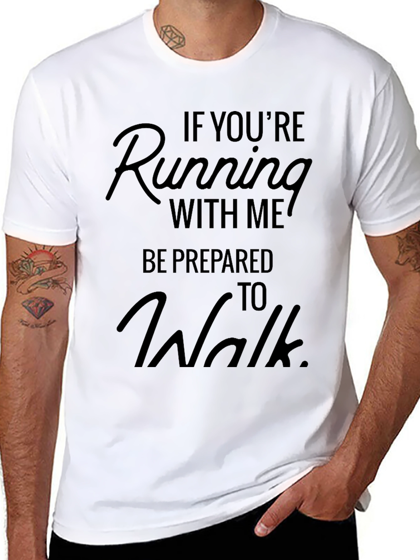 Funny Running T-Shirt - Be Prepared to Walk