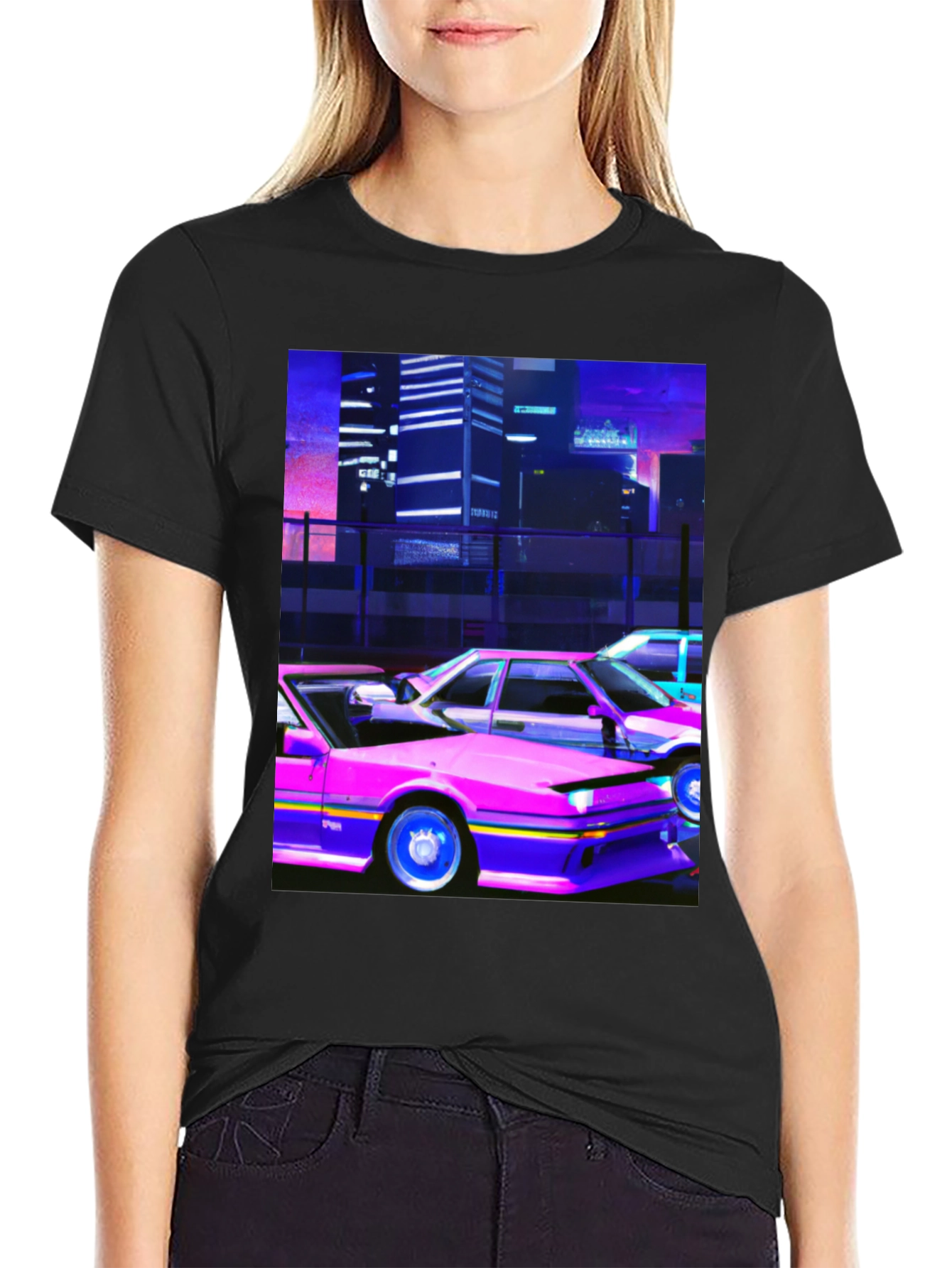 Retro Wave Car T-Shirt