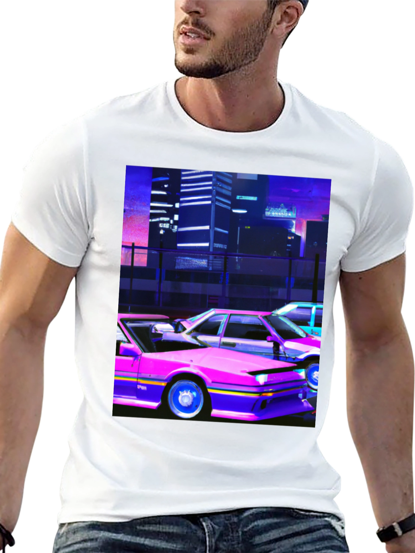 Retro Wave Car T-Shirt