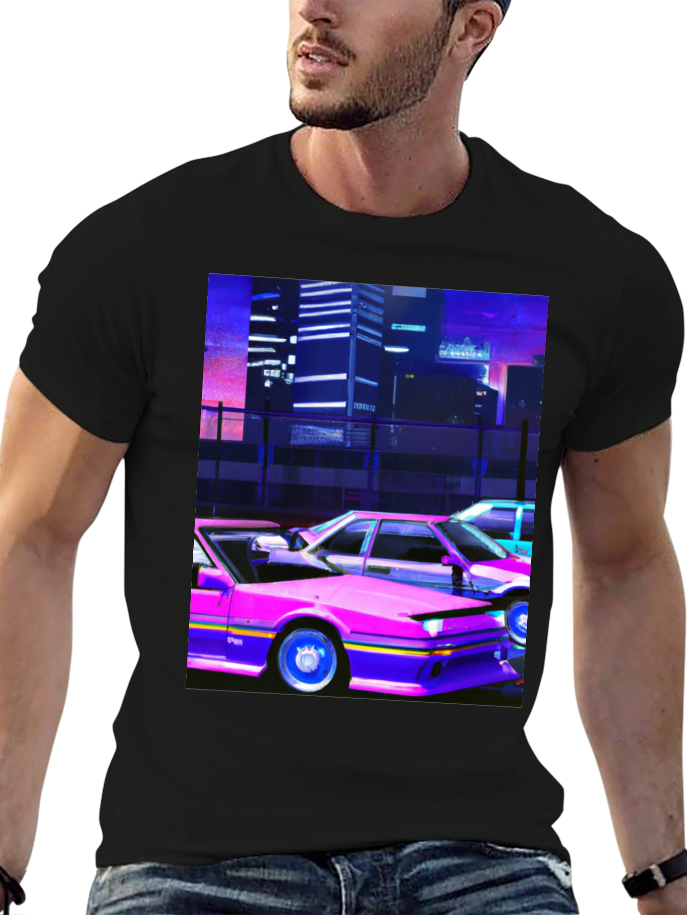 Retro Wave Car T-Shirt