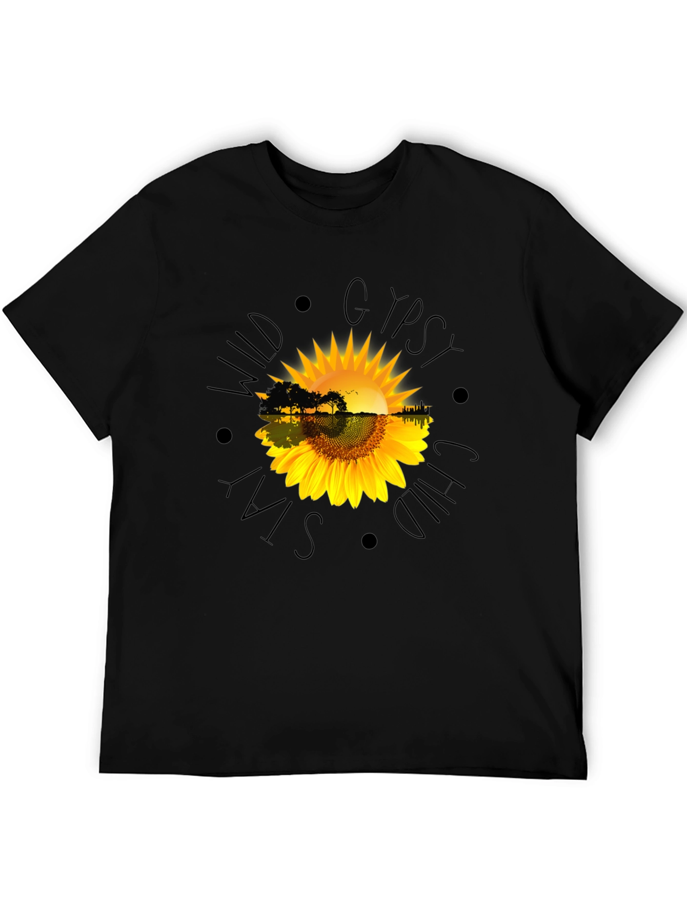 Wild Gypsy Soul Black Graphic T-Shirt