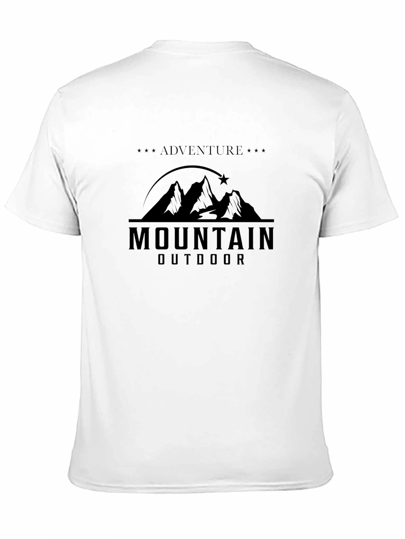 Adventure Mountain Outdoor Graphic Black T-Shirt
