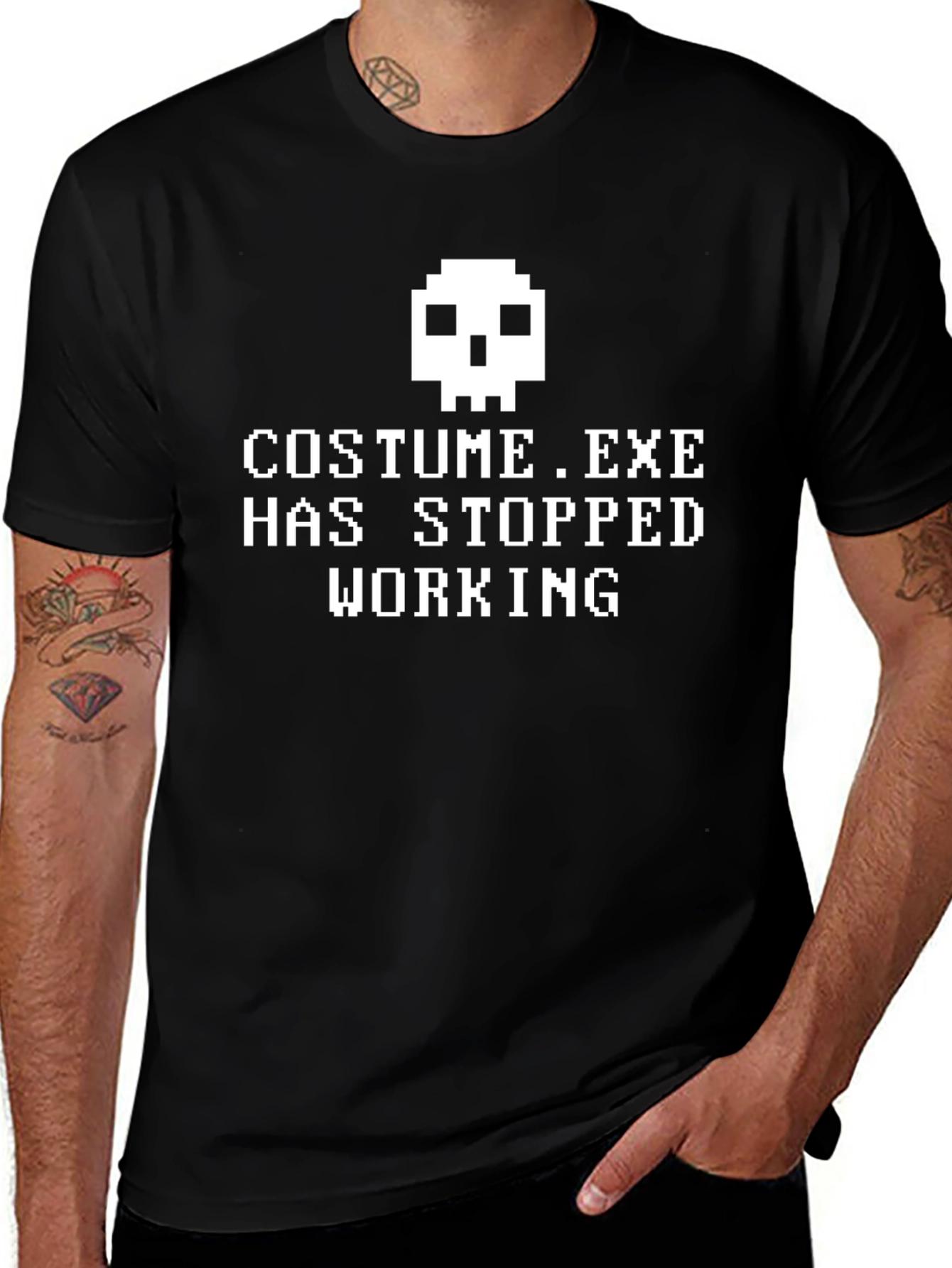 Costume.exe Error T-Shirt - Funny Halloween Programmer Shirt