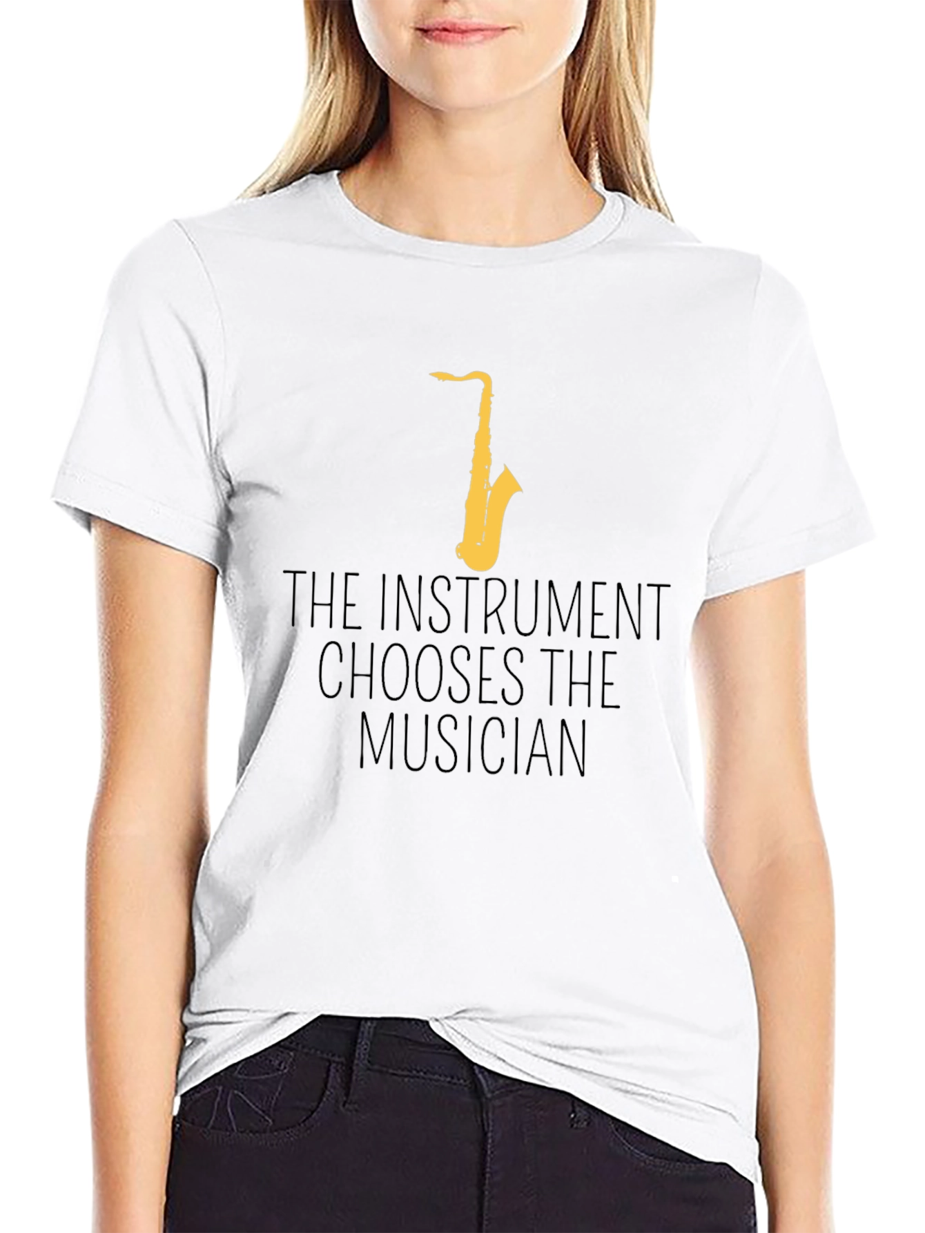 Saxophone T-Shirt - The Instrument Chooses The Musician