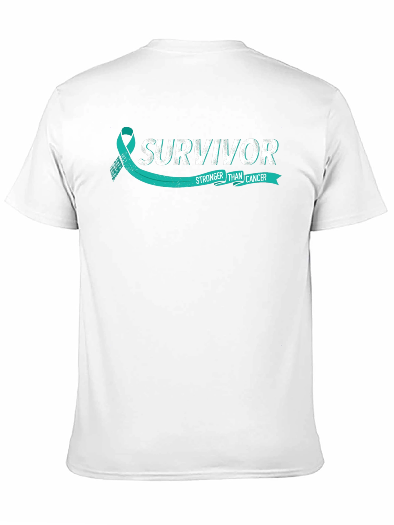Survivor Stronger Than Cancer Teal Ribbon T-Shirt