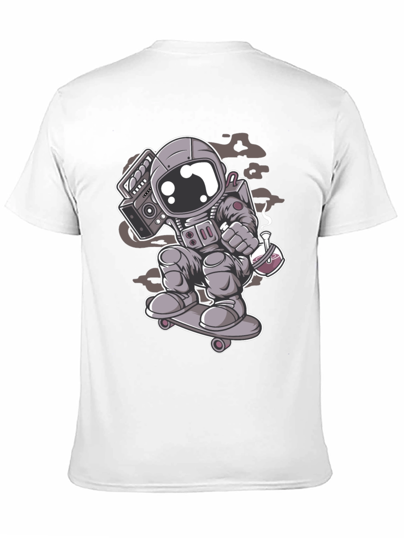 Astronaut Skateboard T-Shirt - Cool Graphic Tee