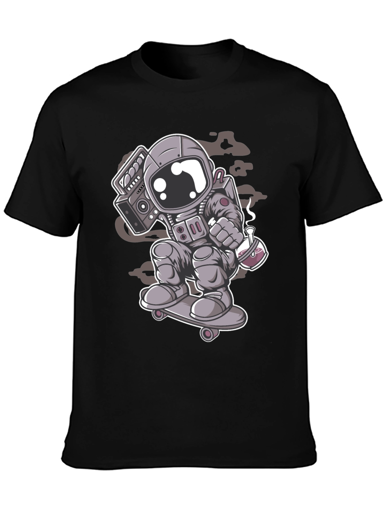 Astronaut Skateboard T-Shirt - Cool Graphic Tee