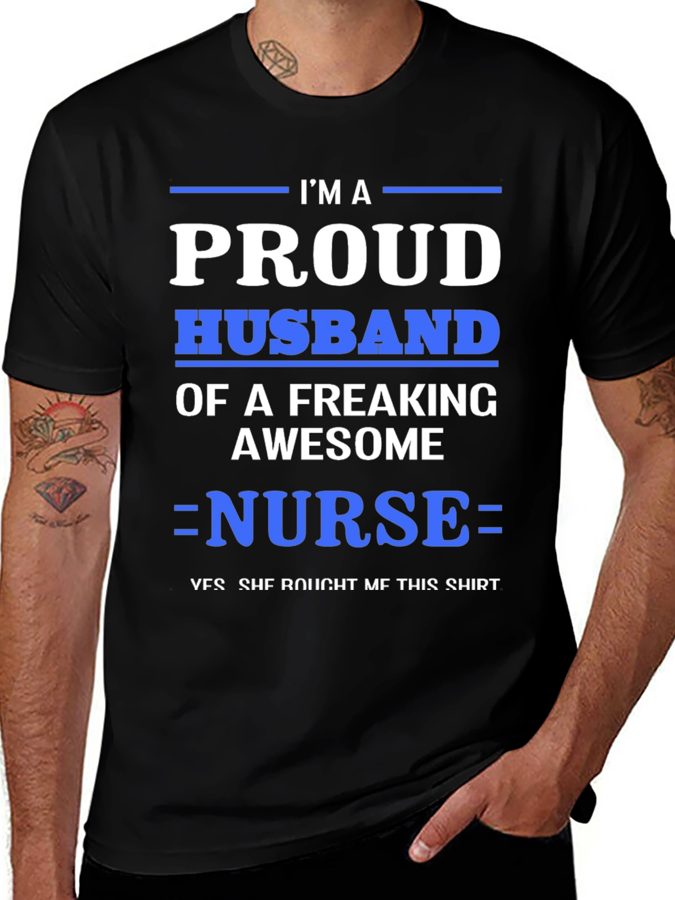 Proud Husband of a Nurse T-Shirt