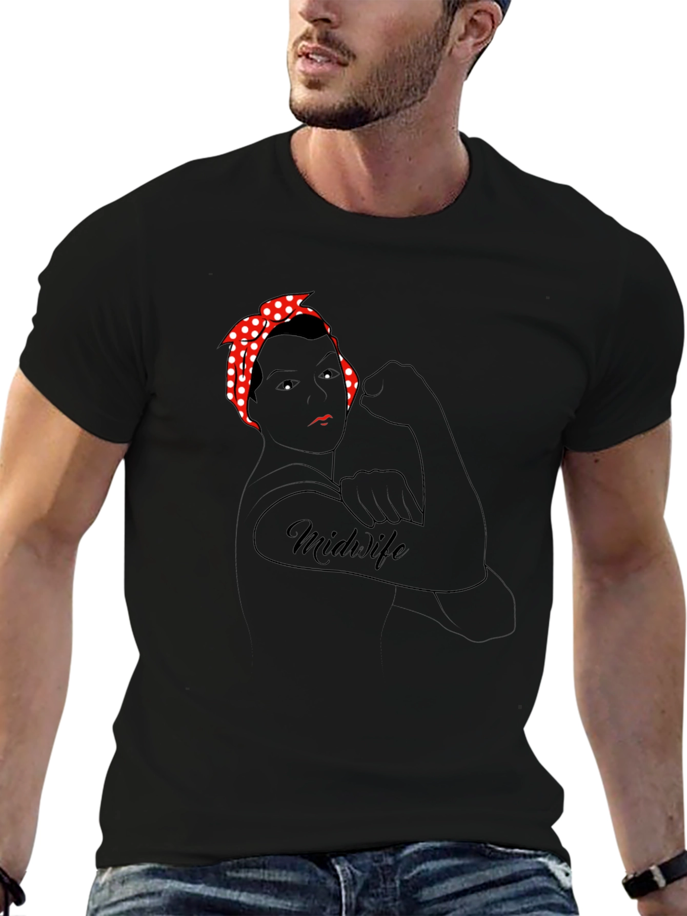 Midwife Rosie the Riveter T-Shirt