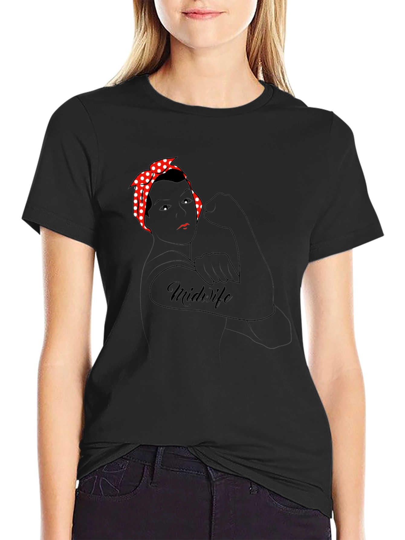 Midwife Rosie the Riveter T-Shirt