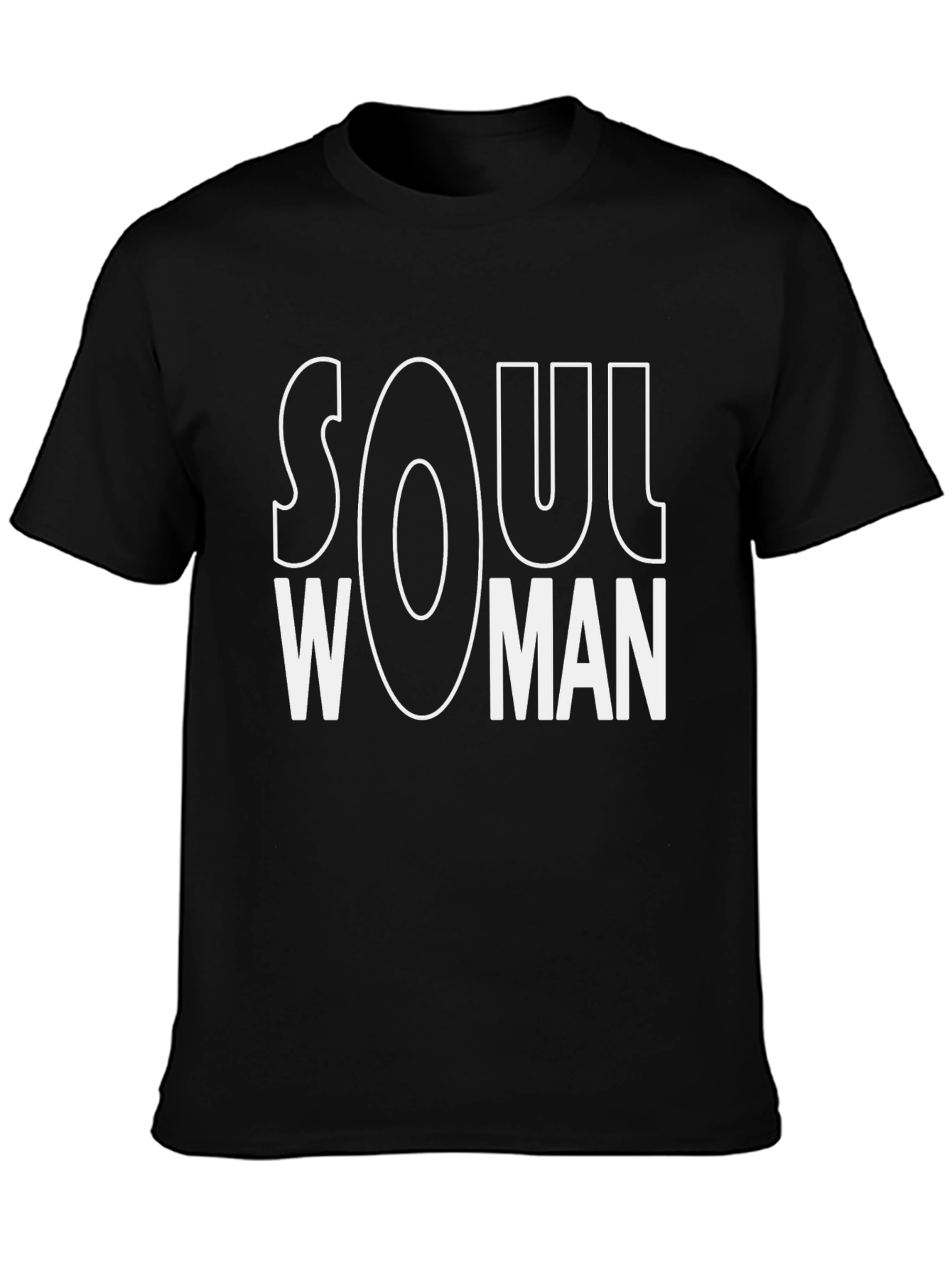 Soul Woman Black T-Shirt Graphic Print