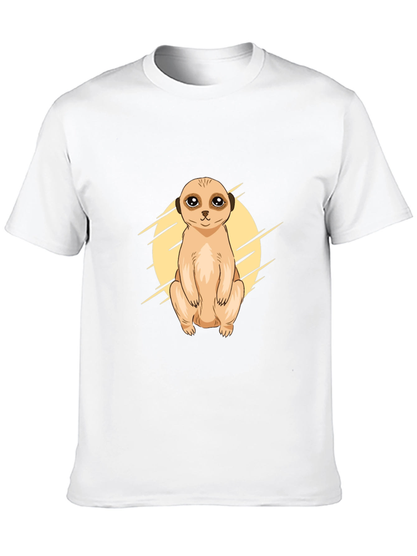 Meerkat Graphic Tee - Black Cotton T-Shirt