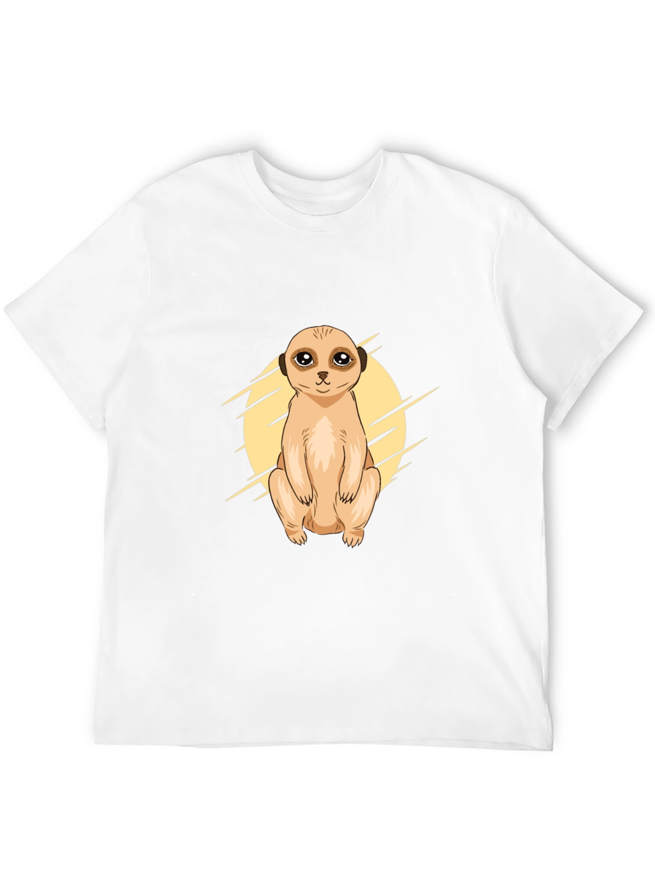 Meerkat Graphic Tee - Black Cotton T-Shirt