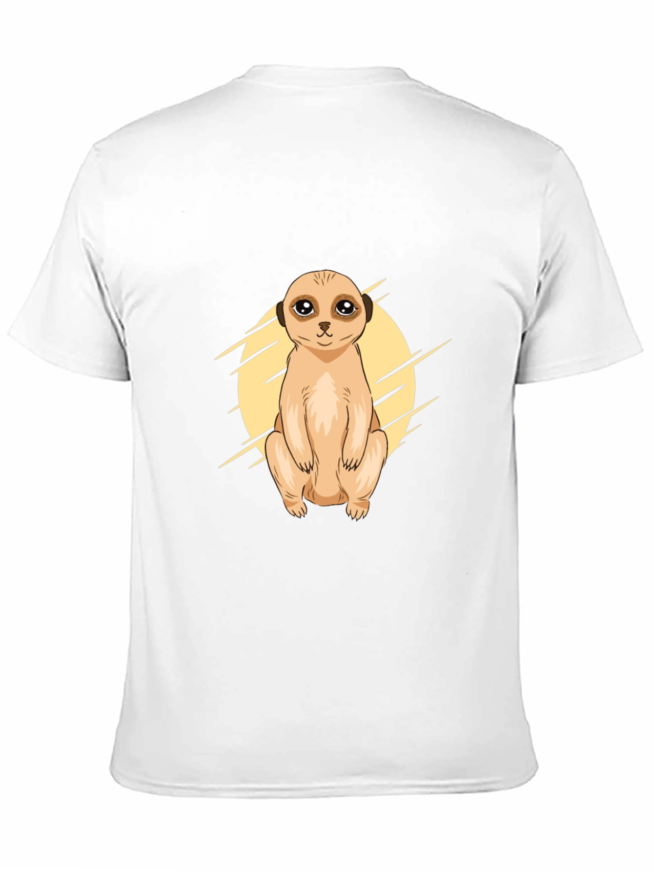 Meerkat Graphic Tee - Black Cotton T-Shirt