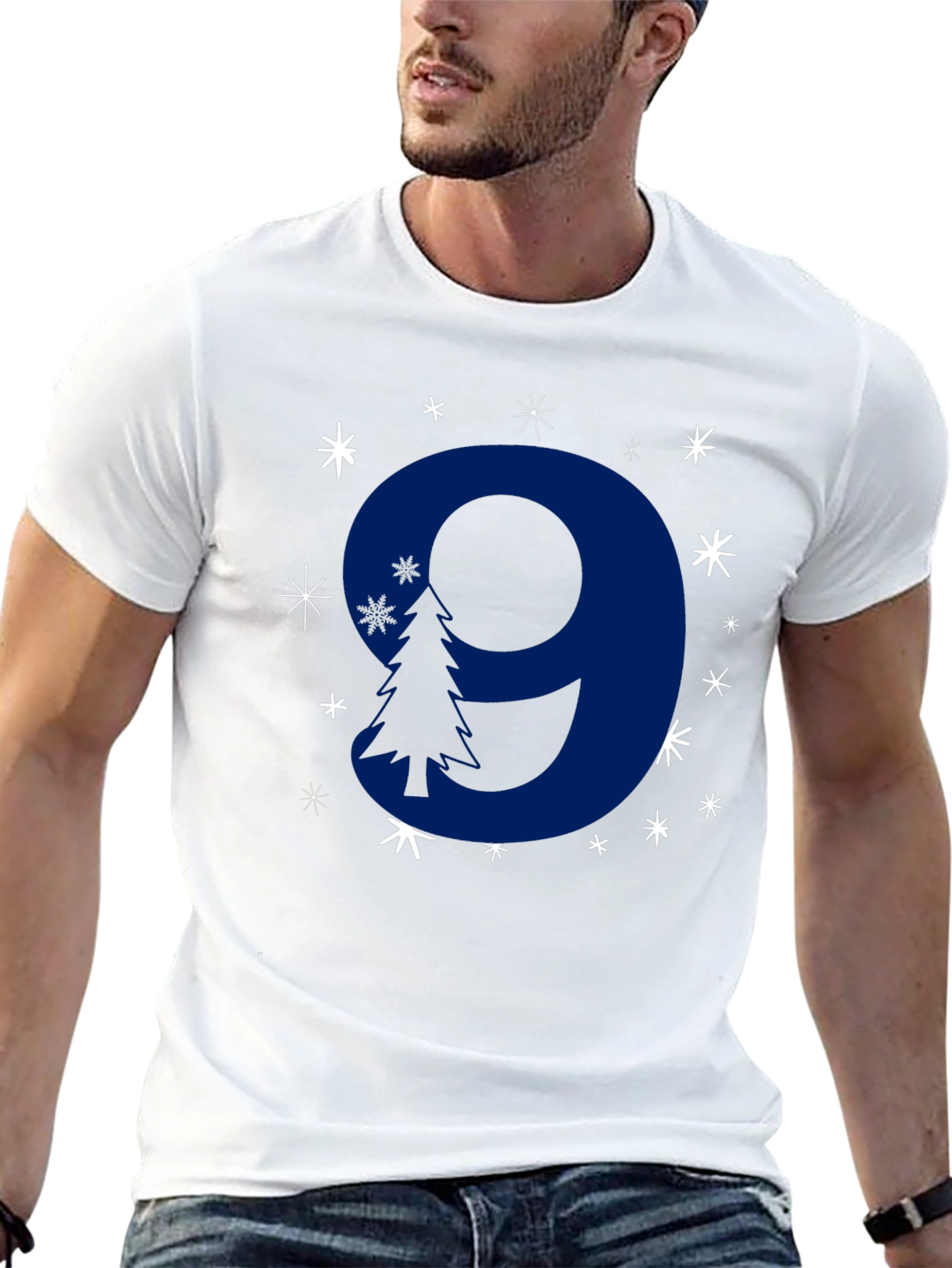 Festive Number 9 Holiday Tee