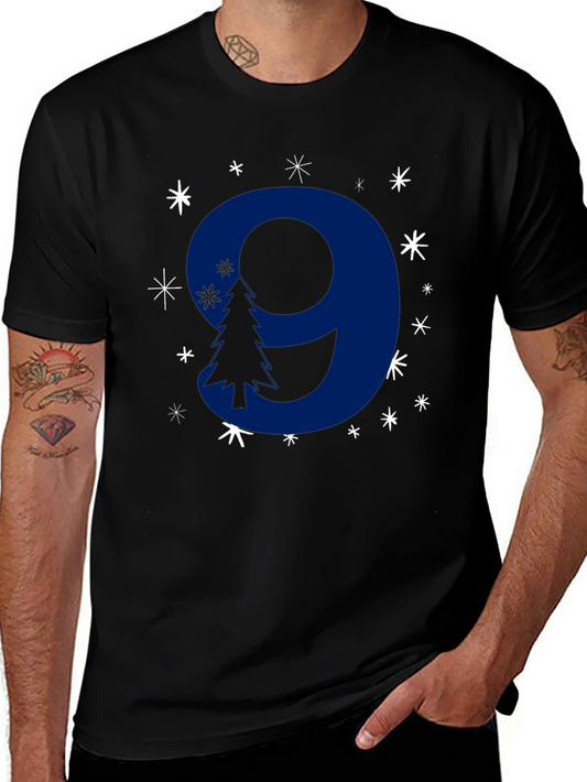 Festive Number 9 Holiday Tee