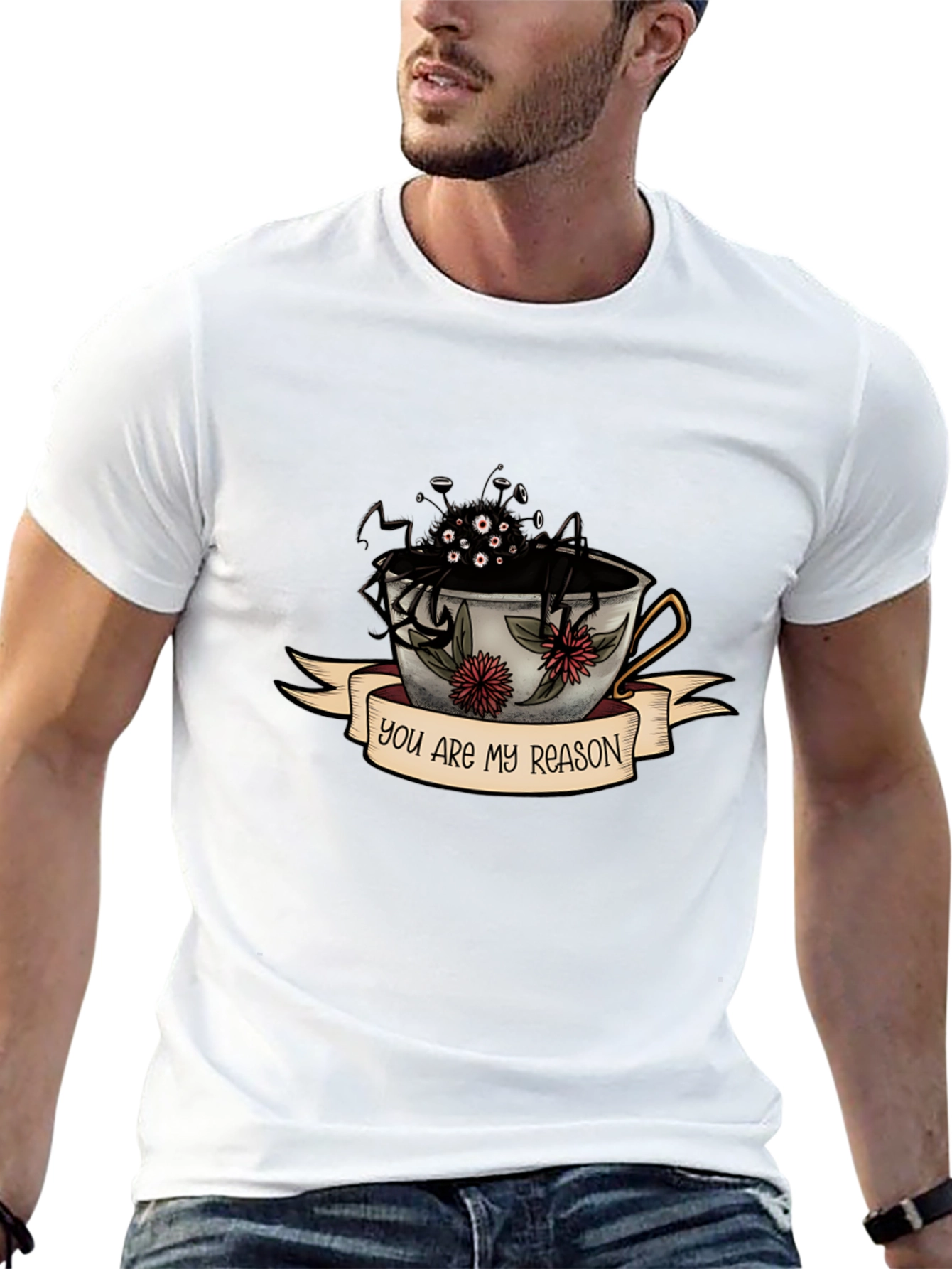 You Are My Reason Spider Tea Cup T-Shirt