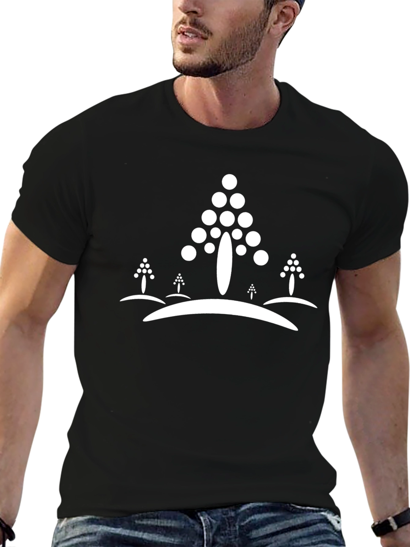 Abstract Tree Graphic Tee - Modern Art T-Shirt