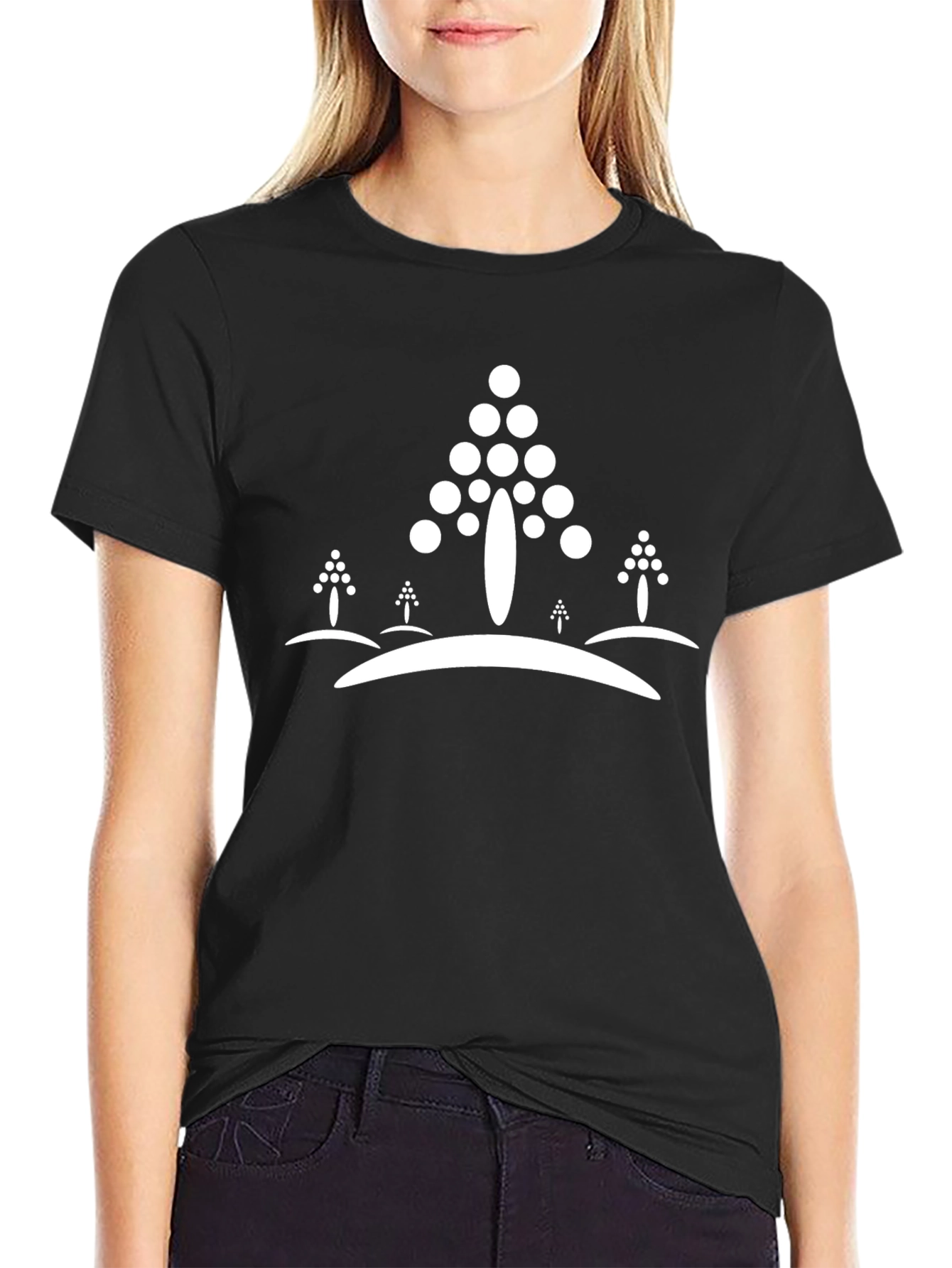Abstract Tree Graphic Tee - Modern Art T-Shirt