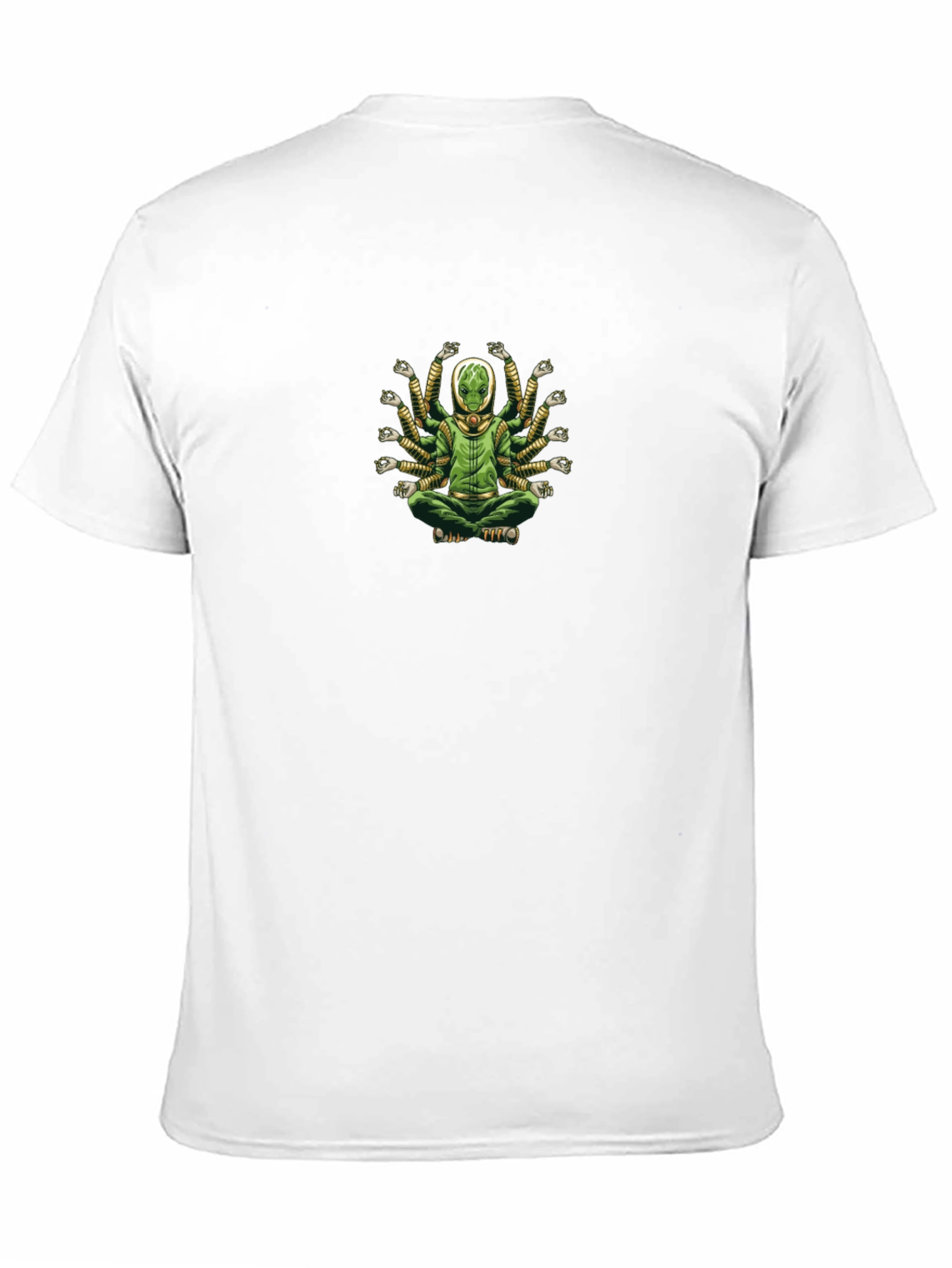 Meditating Alien T-Shirt - Relaxed Fit Cotton Tee