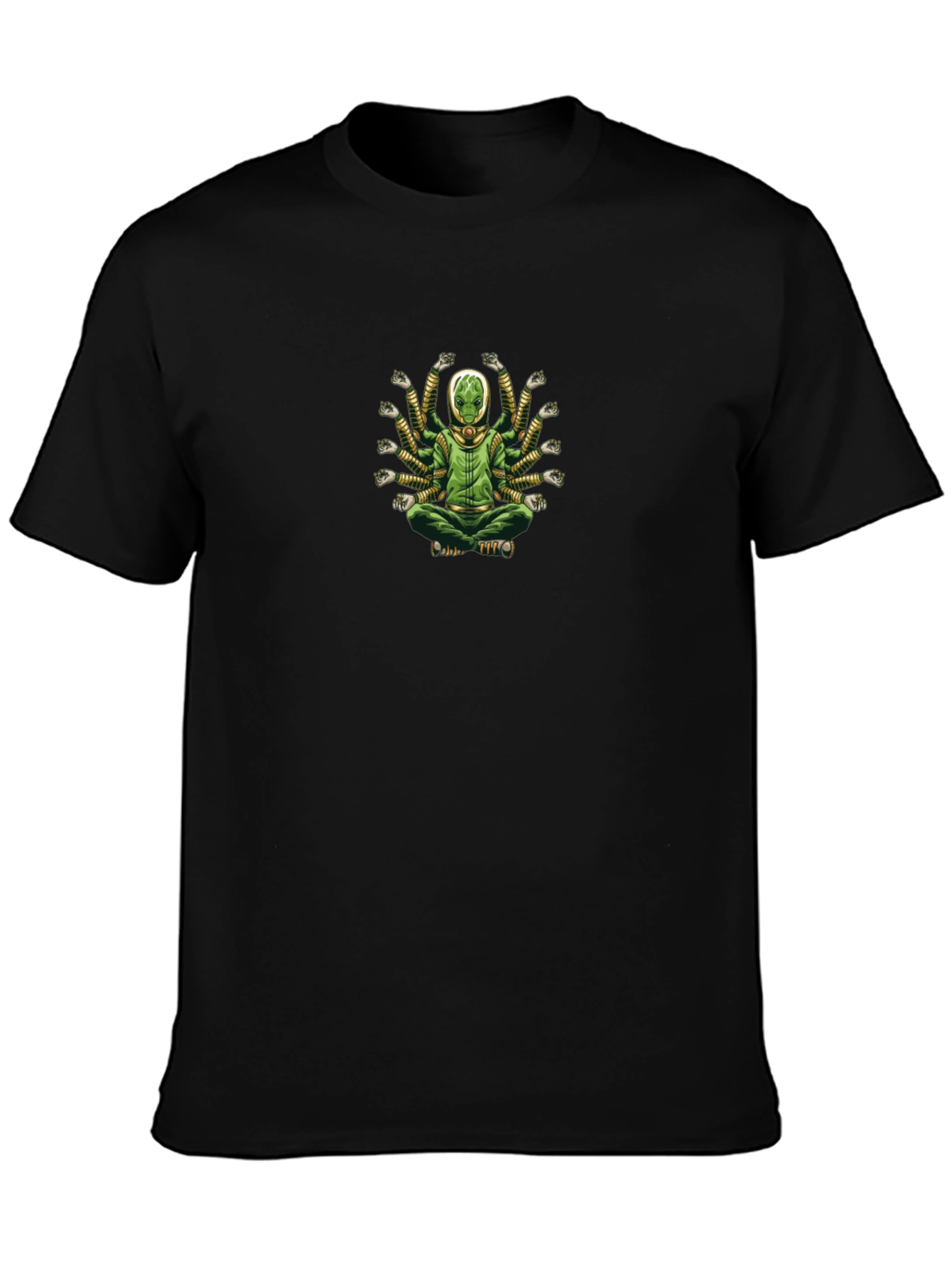 Meditating Alien T-Shirt - Relaxed Fit Cotton Tee