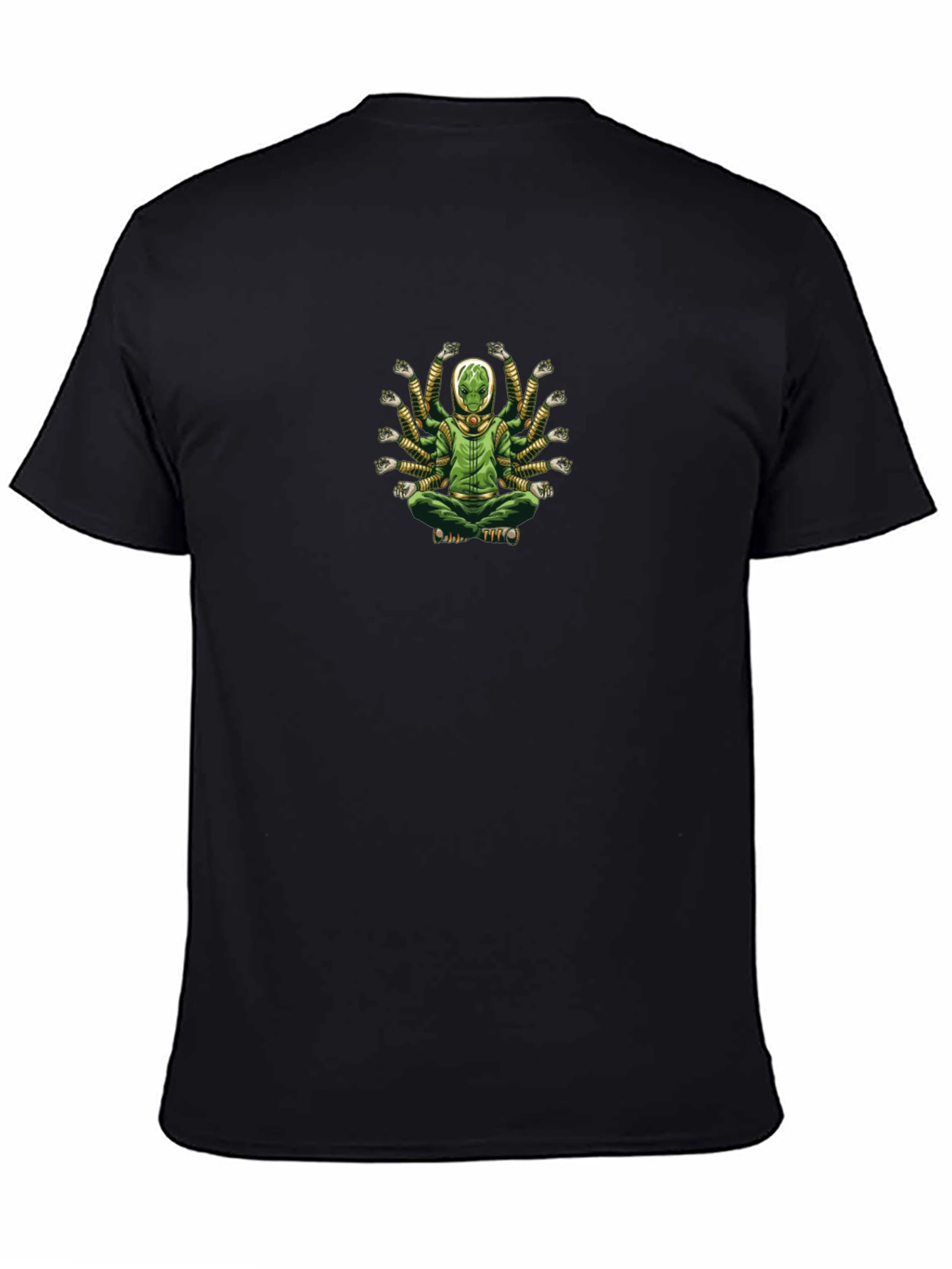 Meditating Alien T-Shirt - Relaxed Fit Cotton Tee