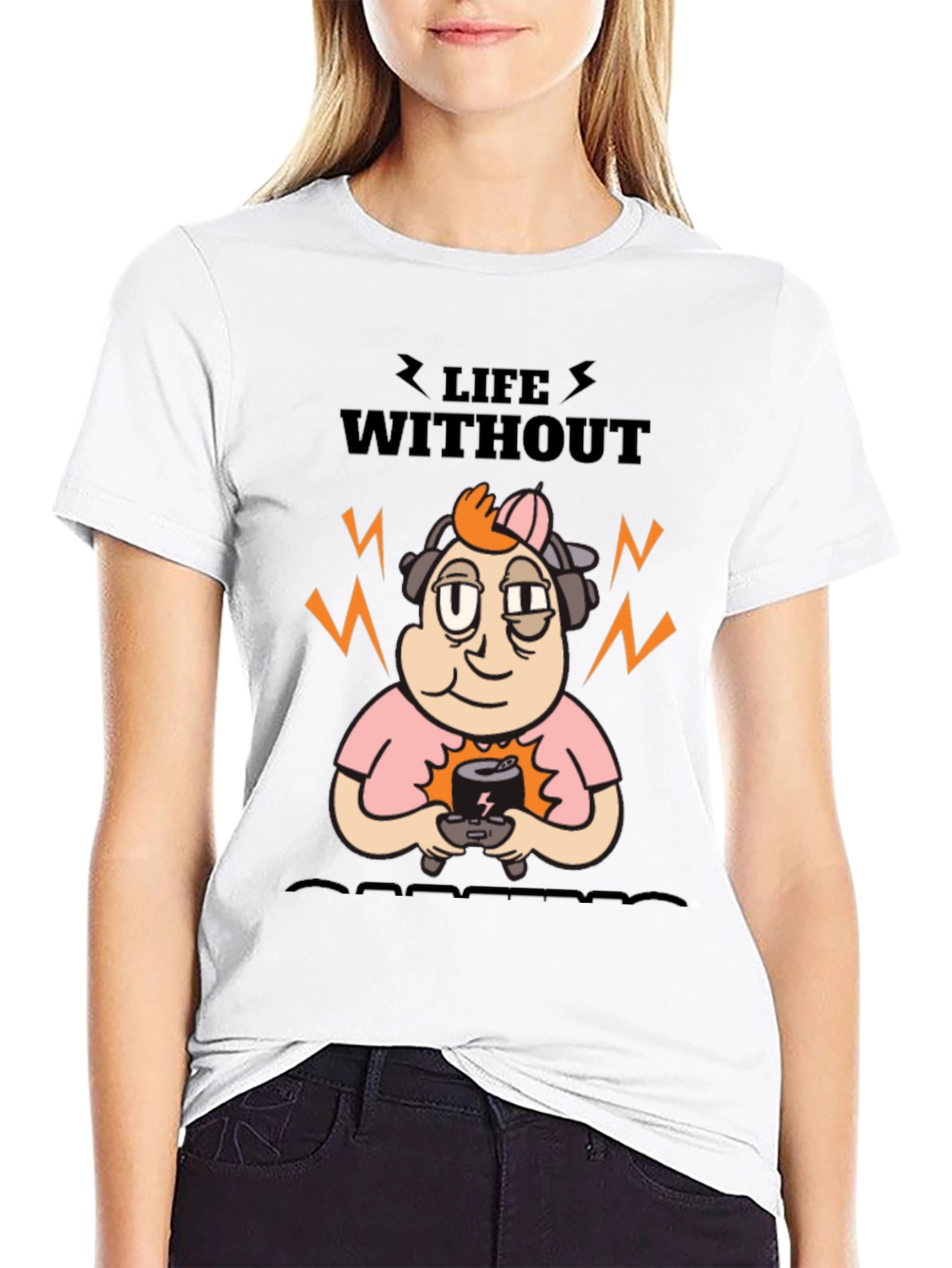 Life Without Gaming T-Shirt - Black