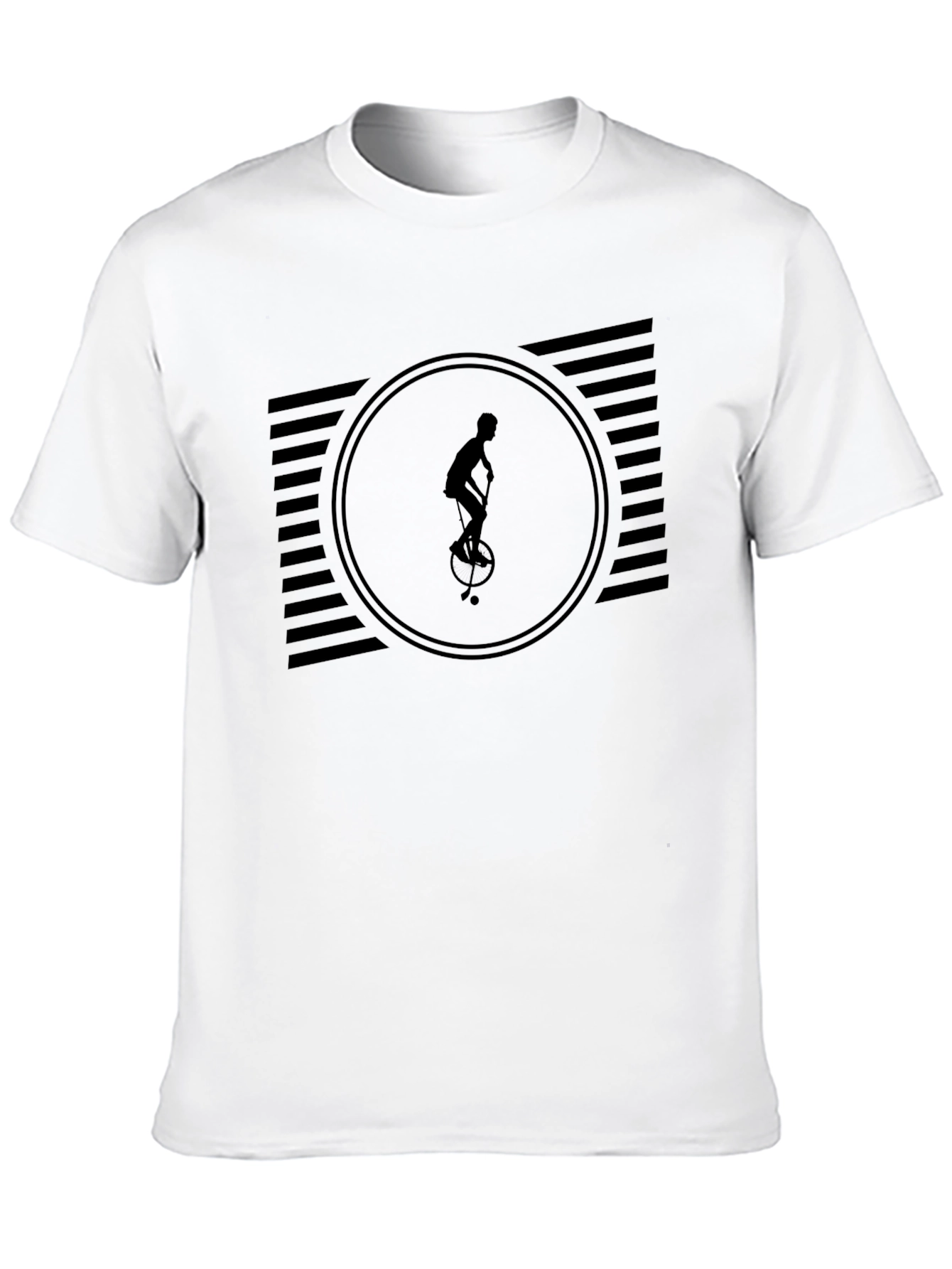 Unicycle Graphic Tee - Cool Black T-Shirt