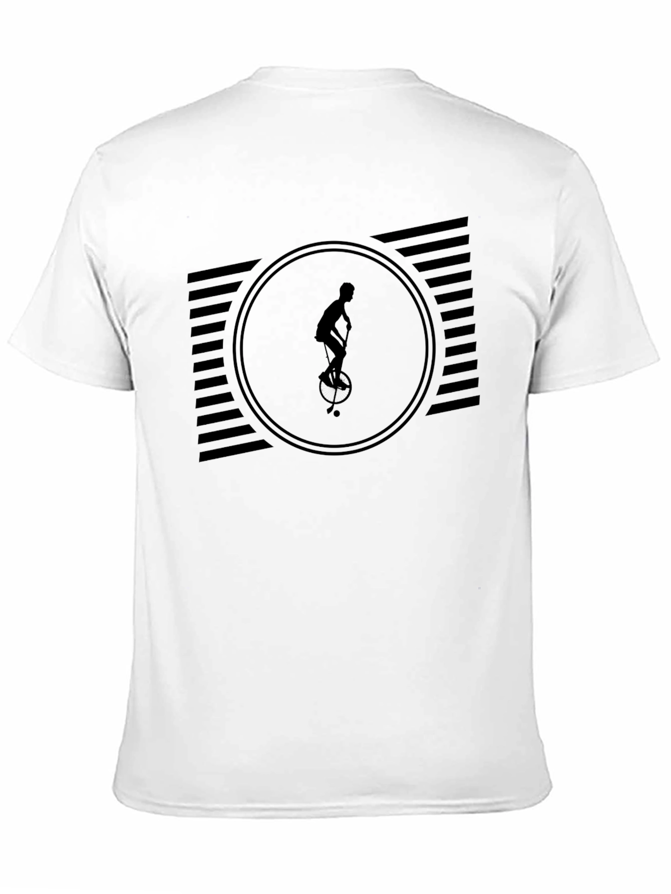 Unicycle Graphic Tee - Cool Black T-Shirt
