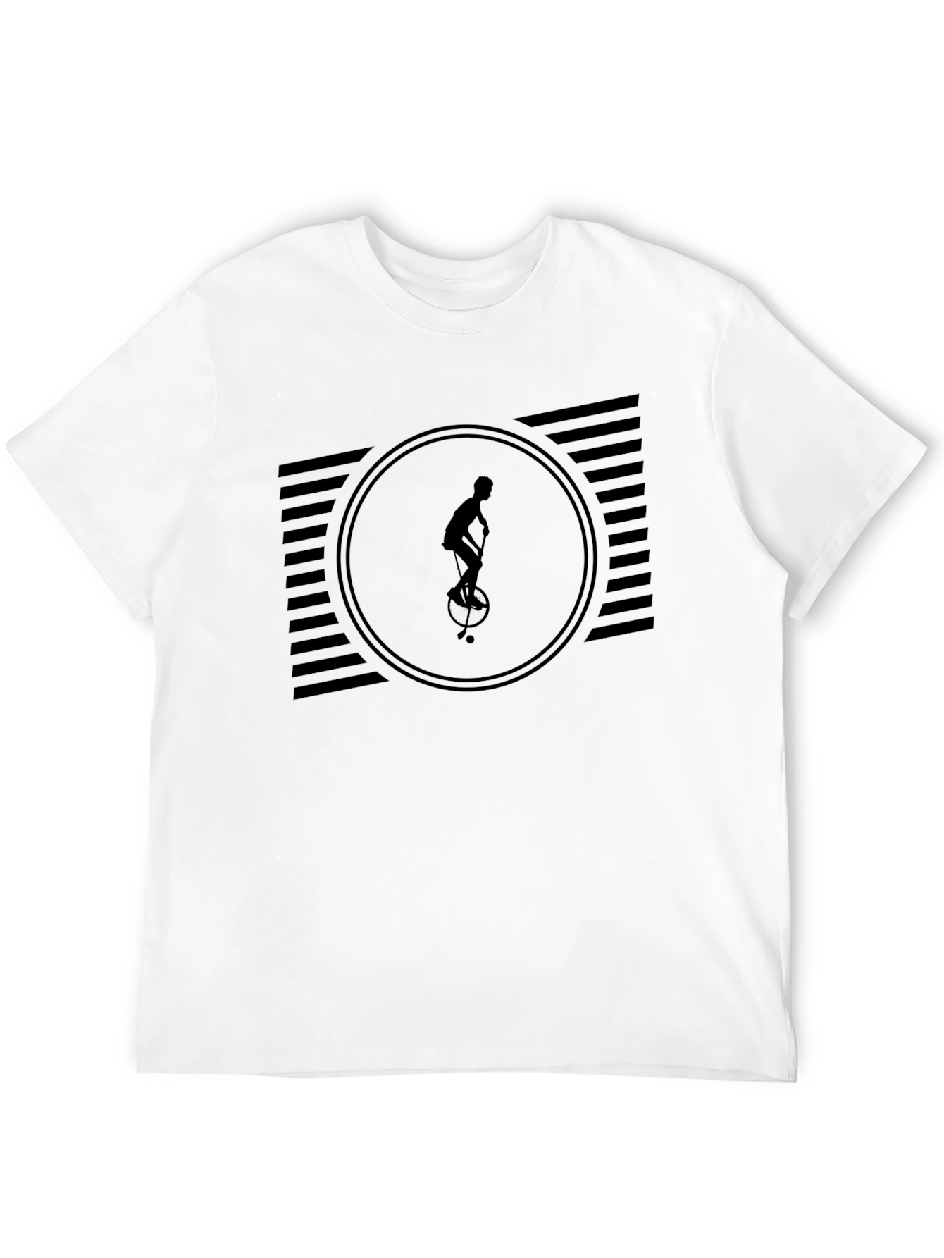 Unicycle Graphic Tee - Cool Black T-Shirt