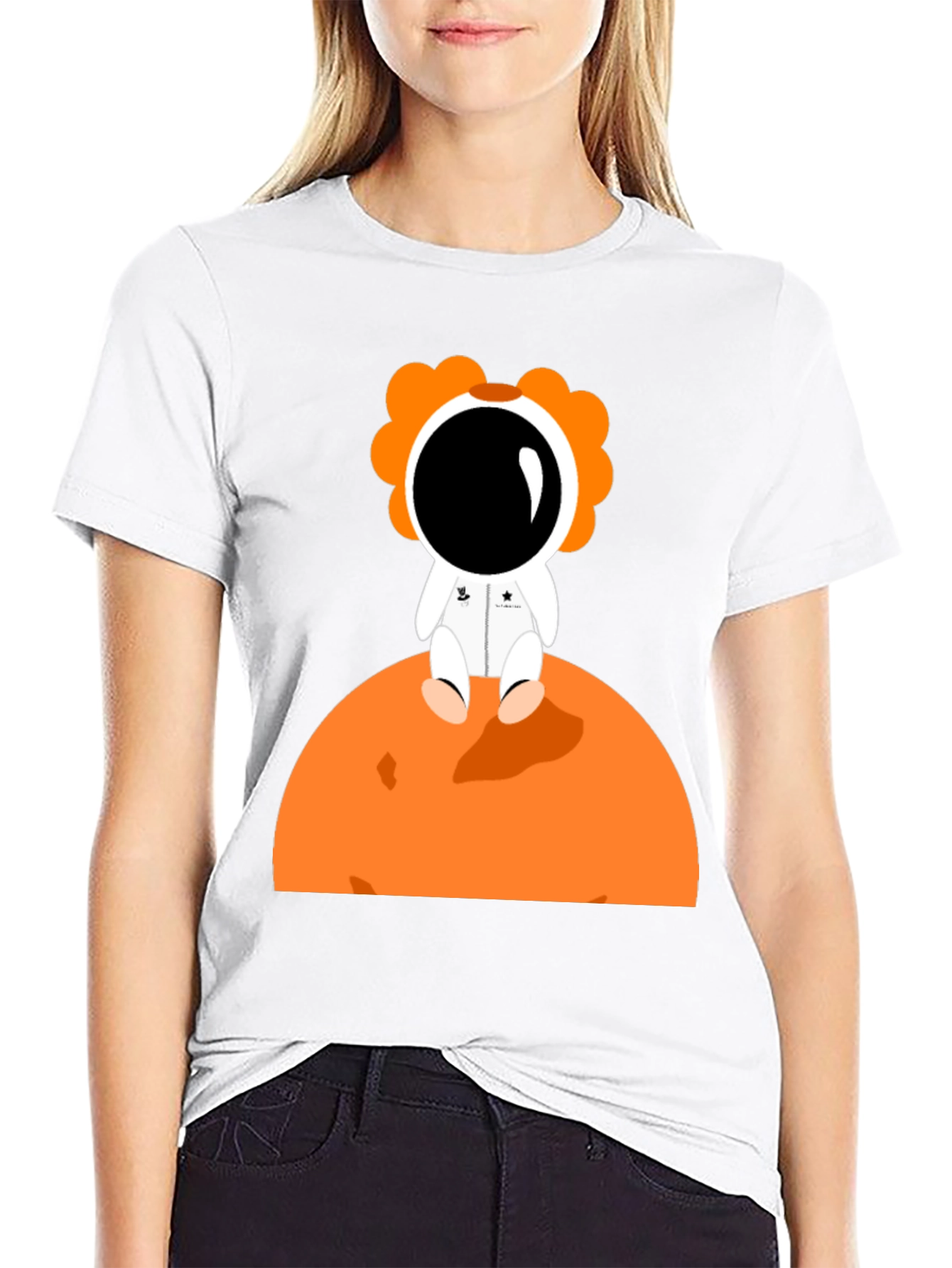 Astronaut Flower T-Shirt - Space Adventure Tee
