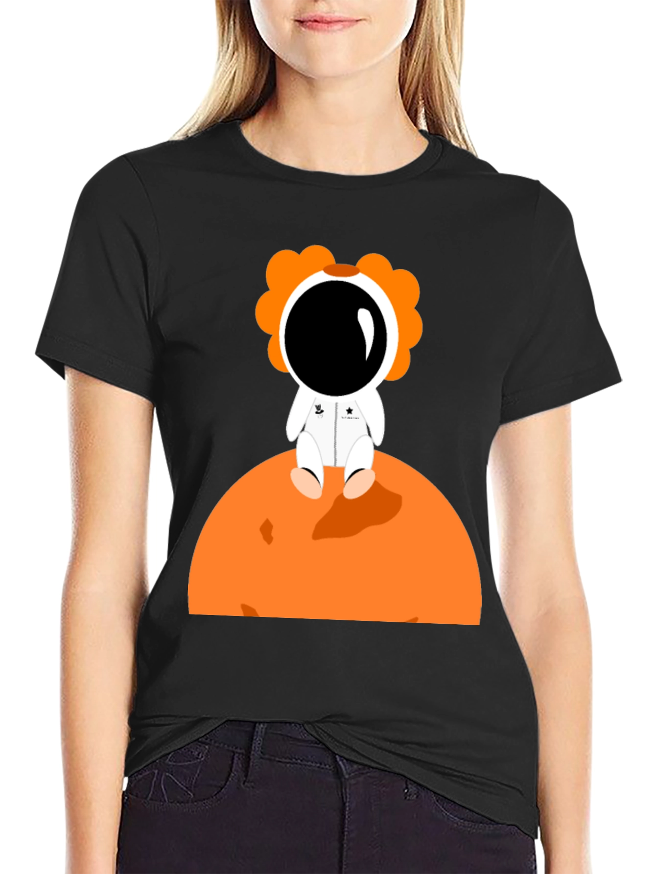 Astronaut Flower T-Shirt - Space Adventure Tee