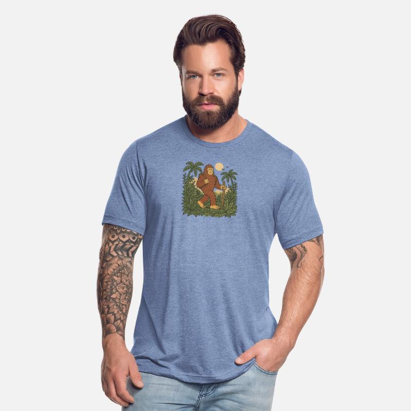 Majestic Bigfoot in Jungle Night