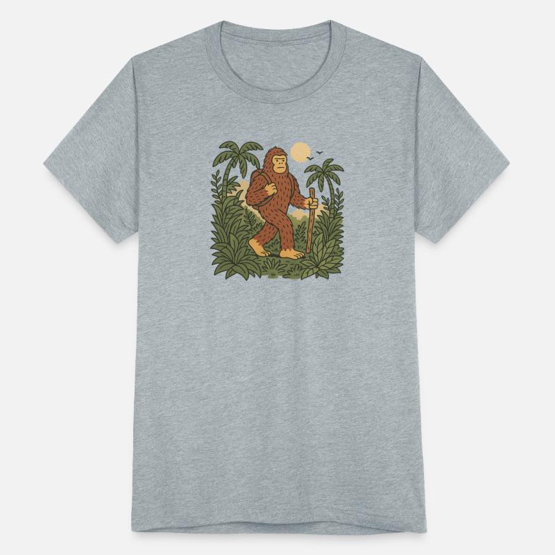 Majestic Bigfoot in Jungle Night