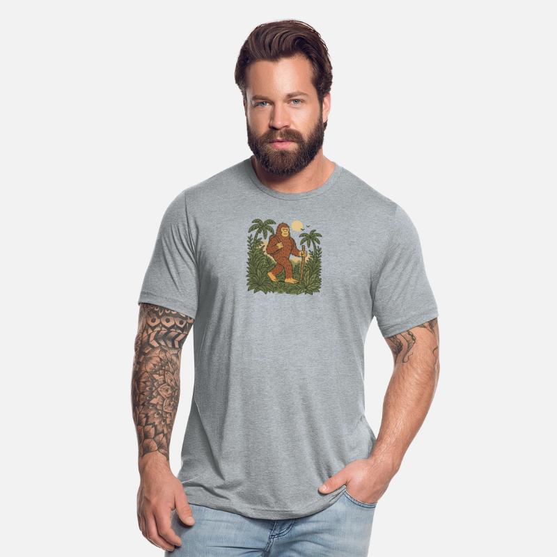 Majestic Bigfoot in Jungle Night