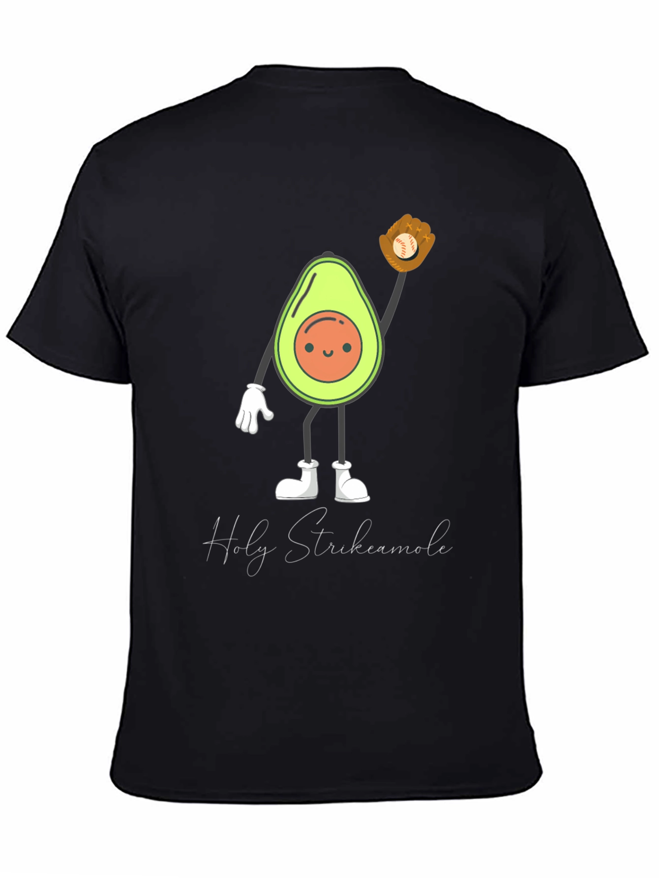 Funny Holy Strikecamole Avocado Baseball Graphic Tee