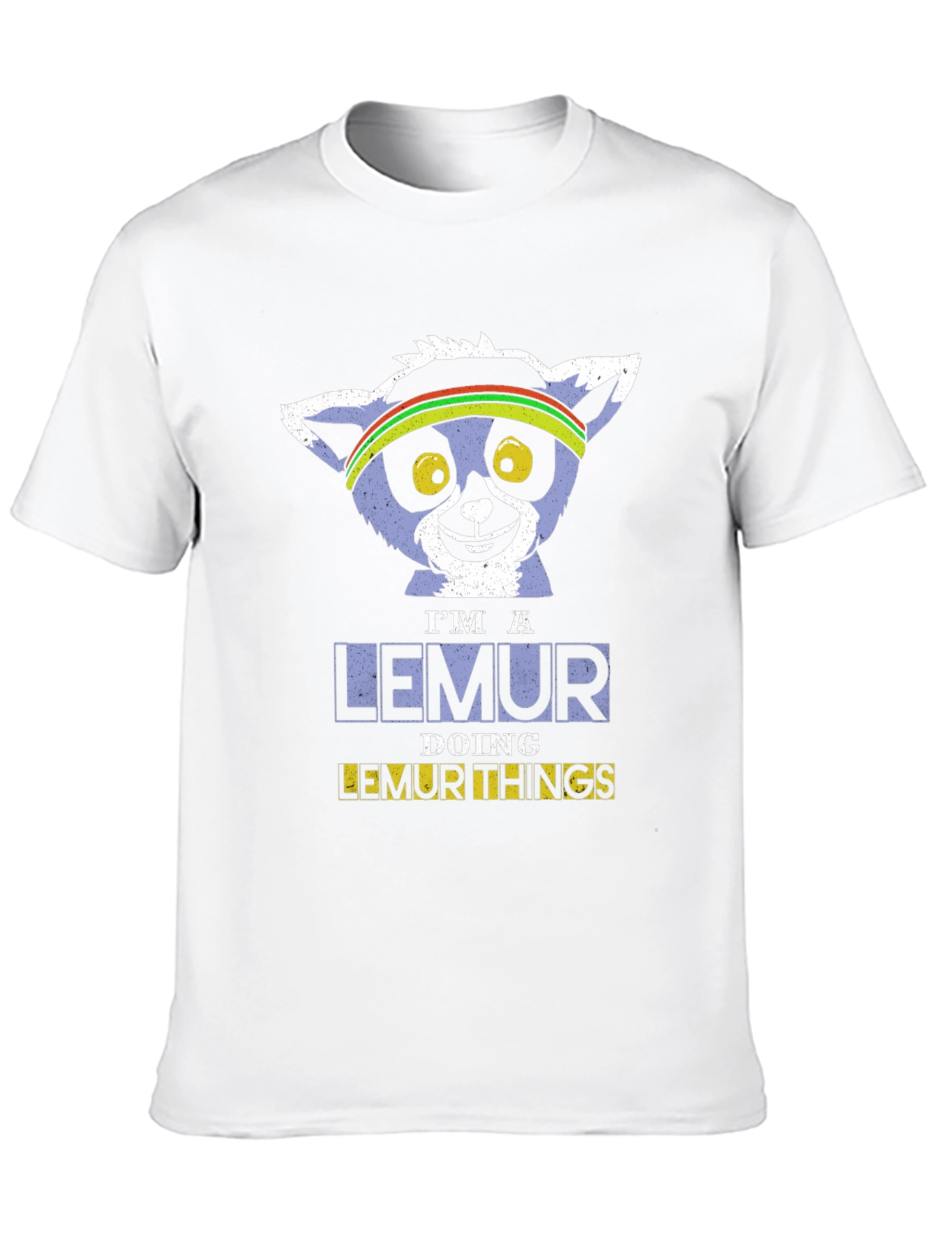 Im A Lemur Doing Lemur Things Black T-Shirt
