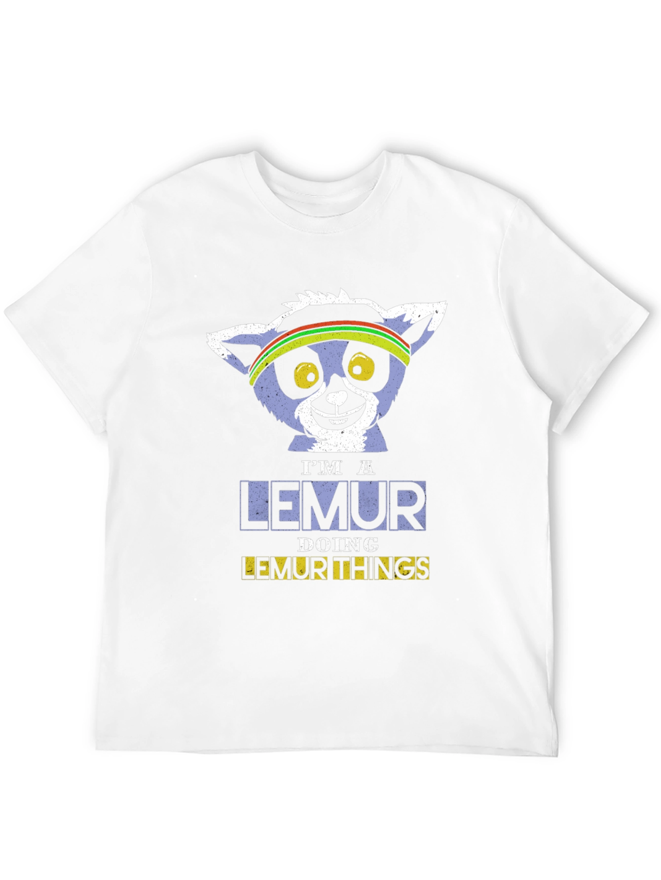 Im A Lemur Doing Lemur Things Black T-Shirt