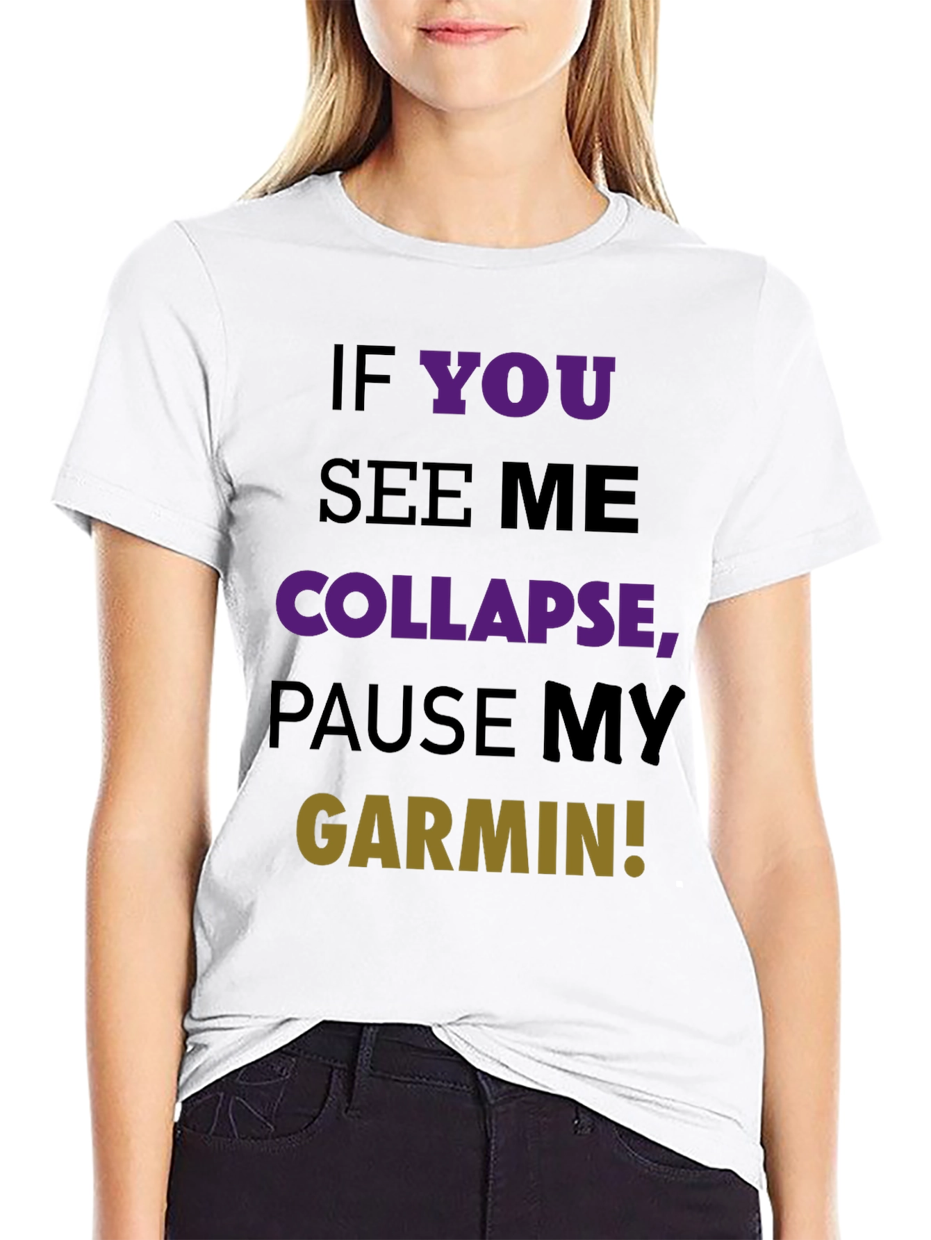 Funny Running T-Shirt - Pause My Garmin!