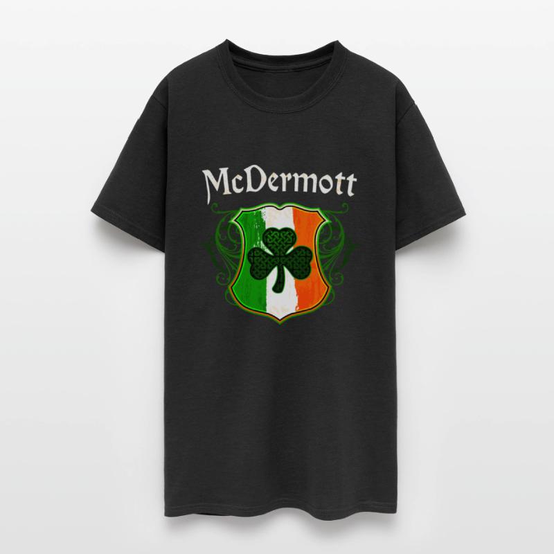 McDermott Irish Surname Ireland Flag Shamrock
